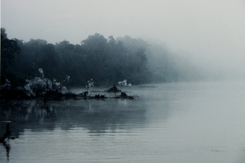 Signed Digital Photograph on Paper of a Person on a Boat