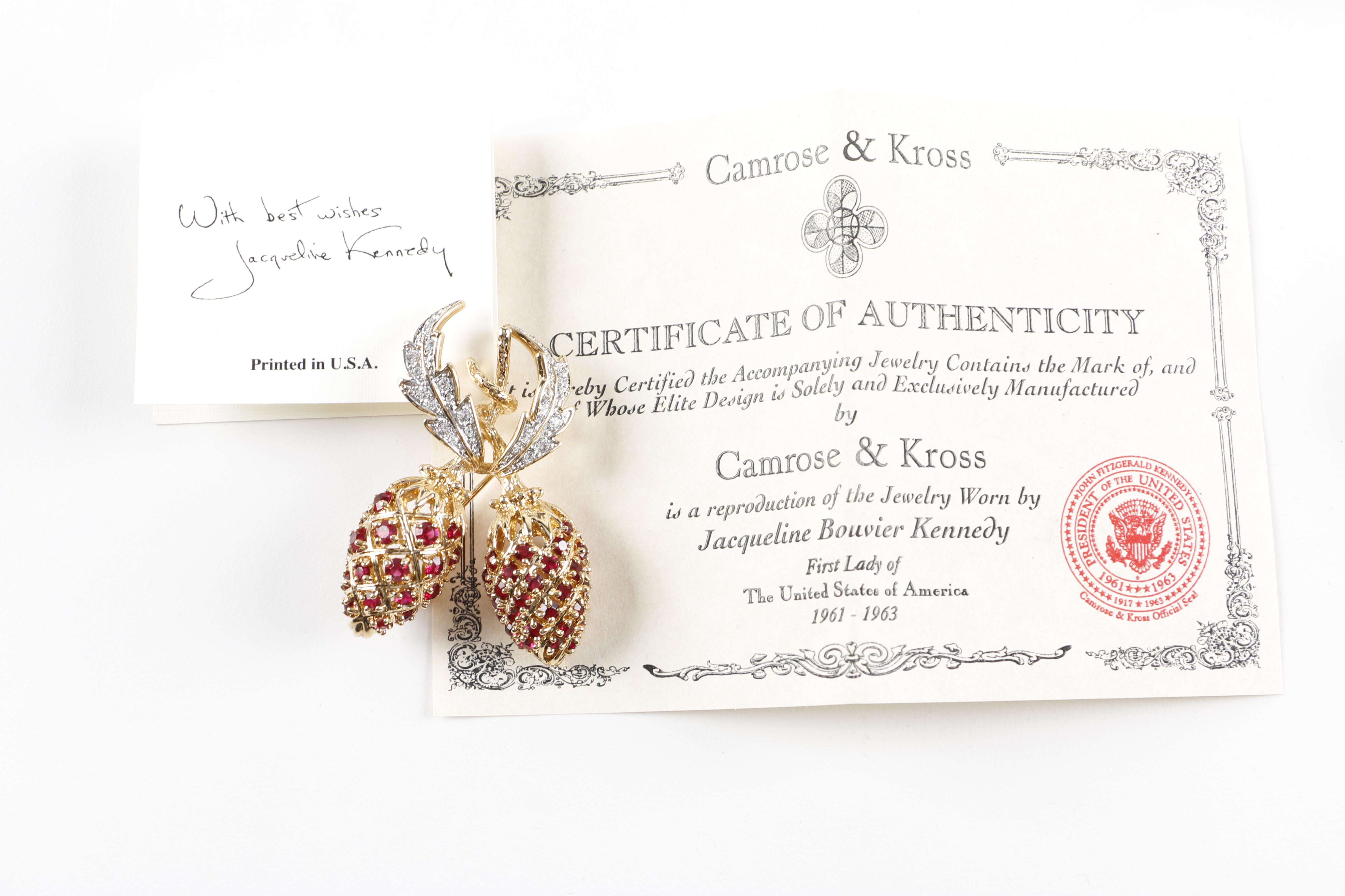 Camrose & Kross Jacqueline Kennedy Reproduction Jewelry