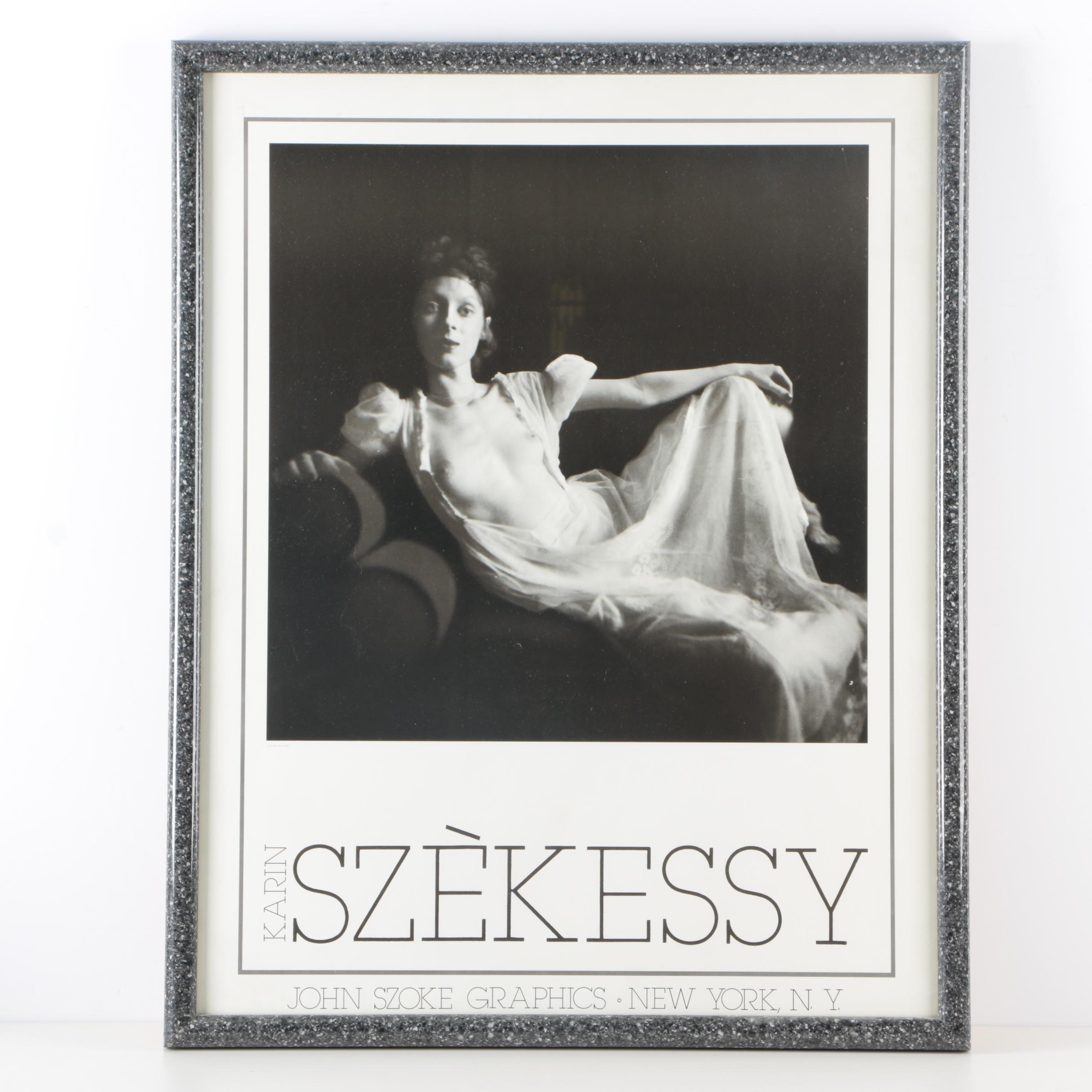 After Karin Székessy Photo Lithograph Poster "Madame Recamier"