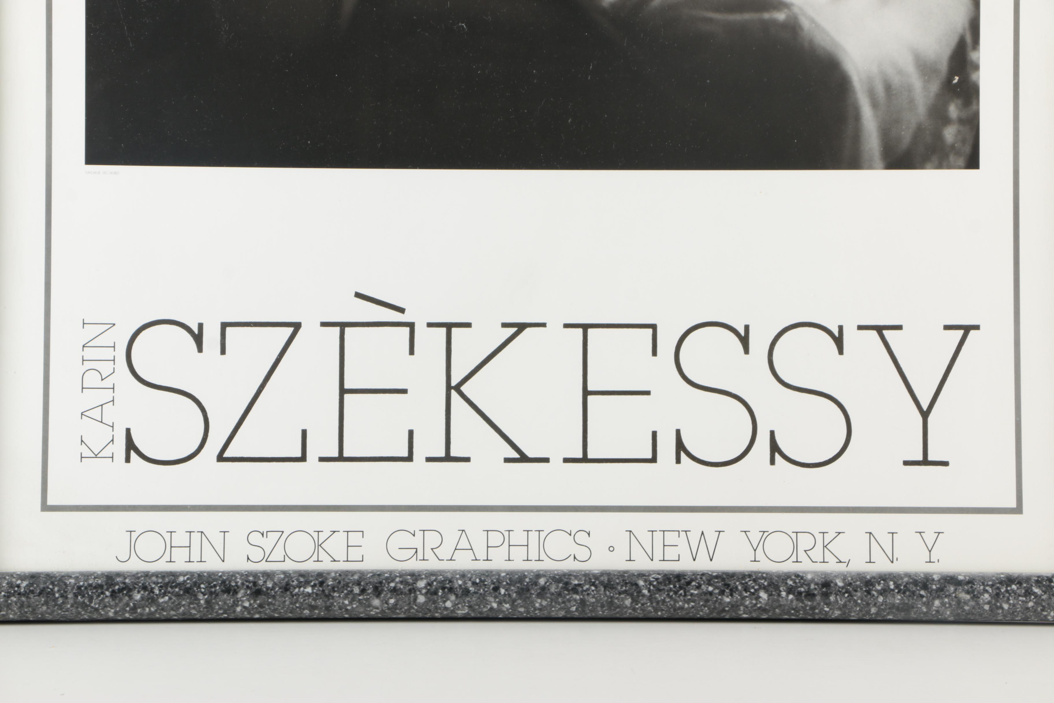 After Karin Székessy Photo Lithograph Poster "Madame Recamier"