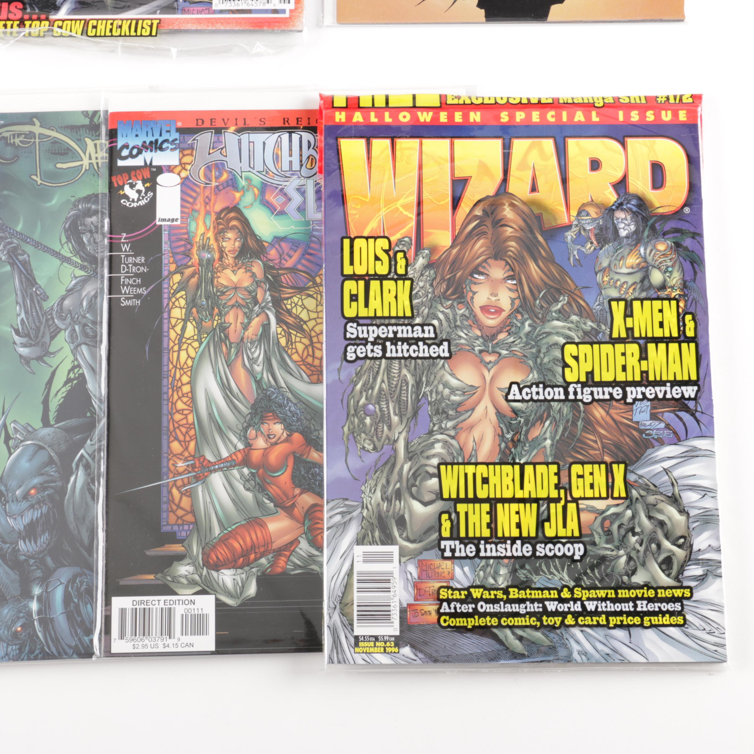 Assorted "Witchblade" Comics and Comic Magazines