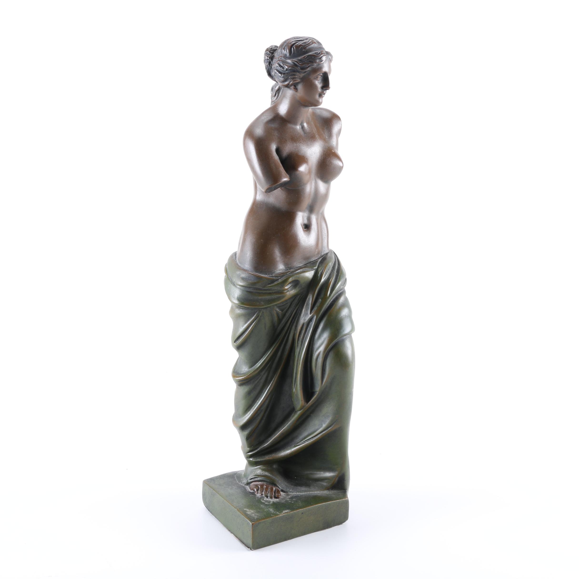 Wooden Venus de Milo Statue