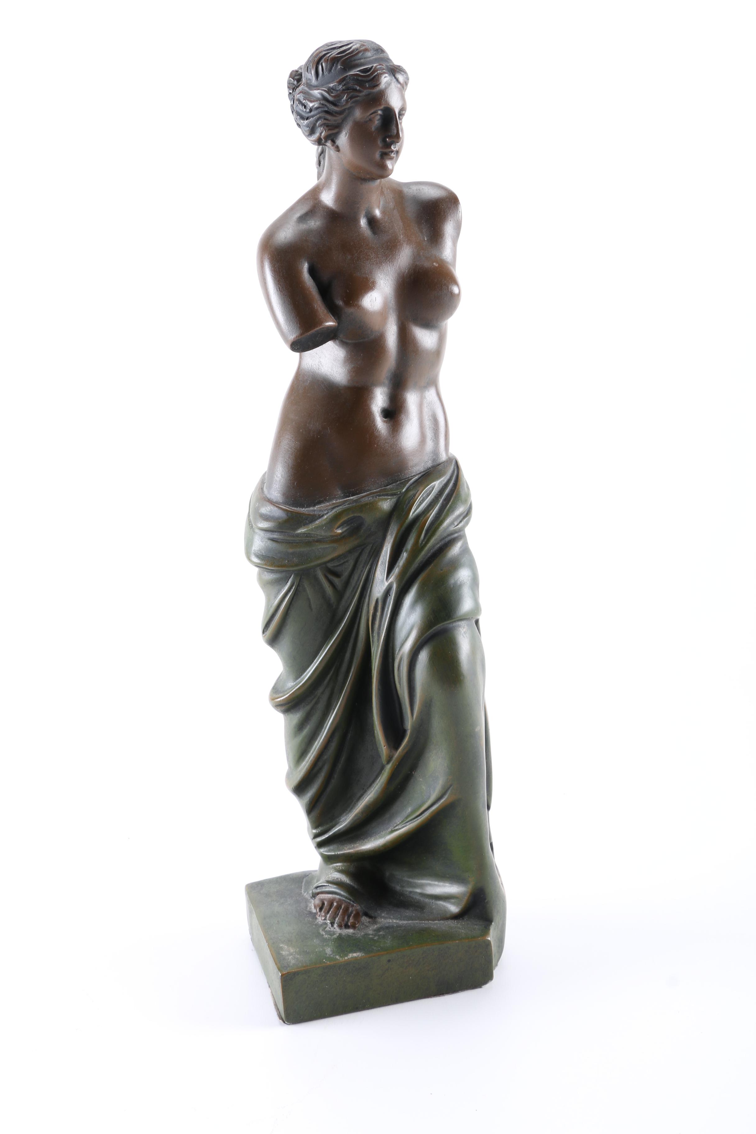 Wooden Venus de Milo Statue