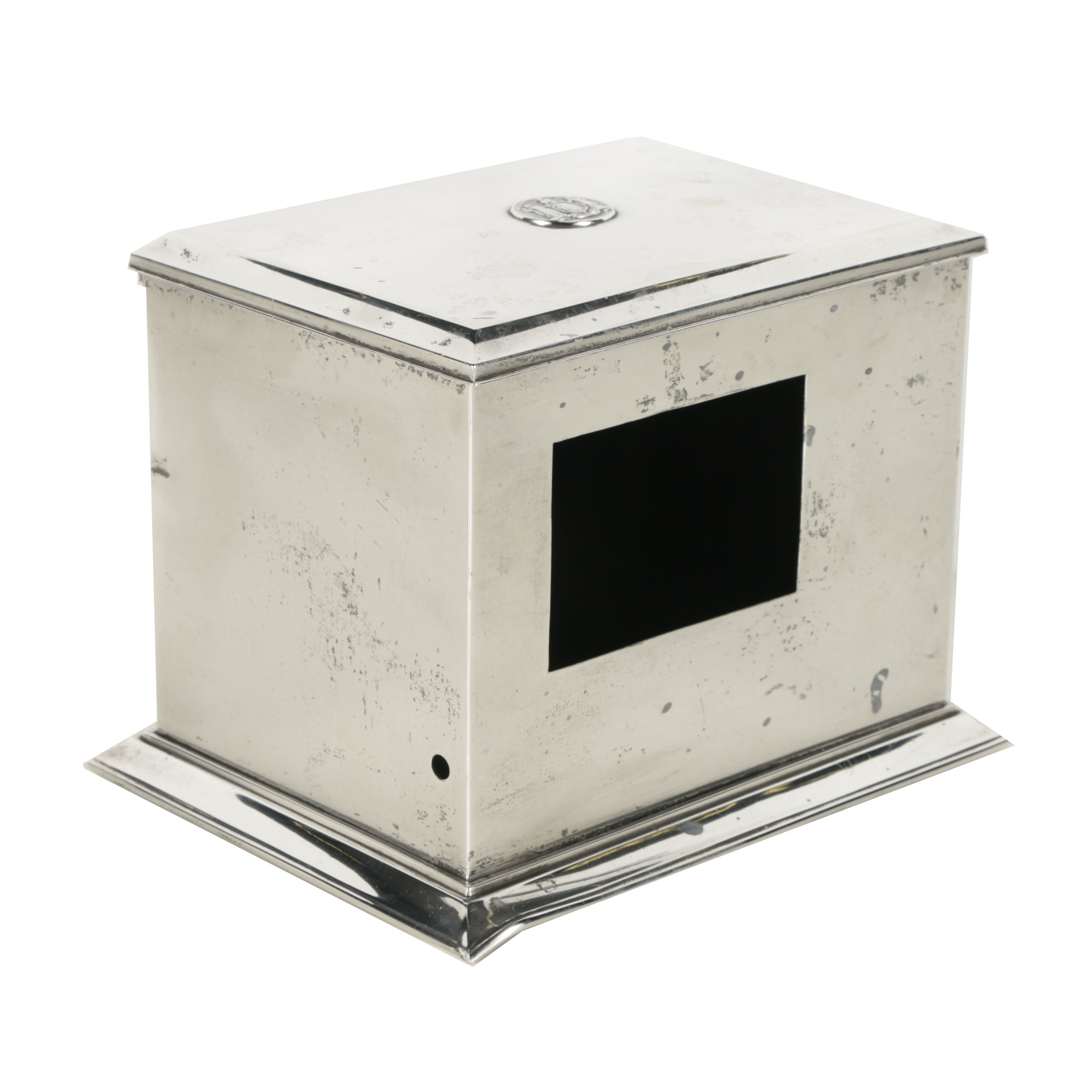 Blake-Clarke Co. Sterling Silver "Serv-a-Smok" Cigarette Box for Franklin D. Roosevelt