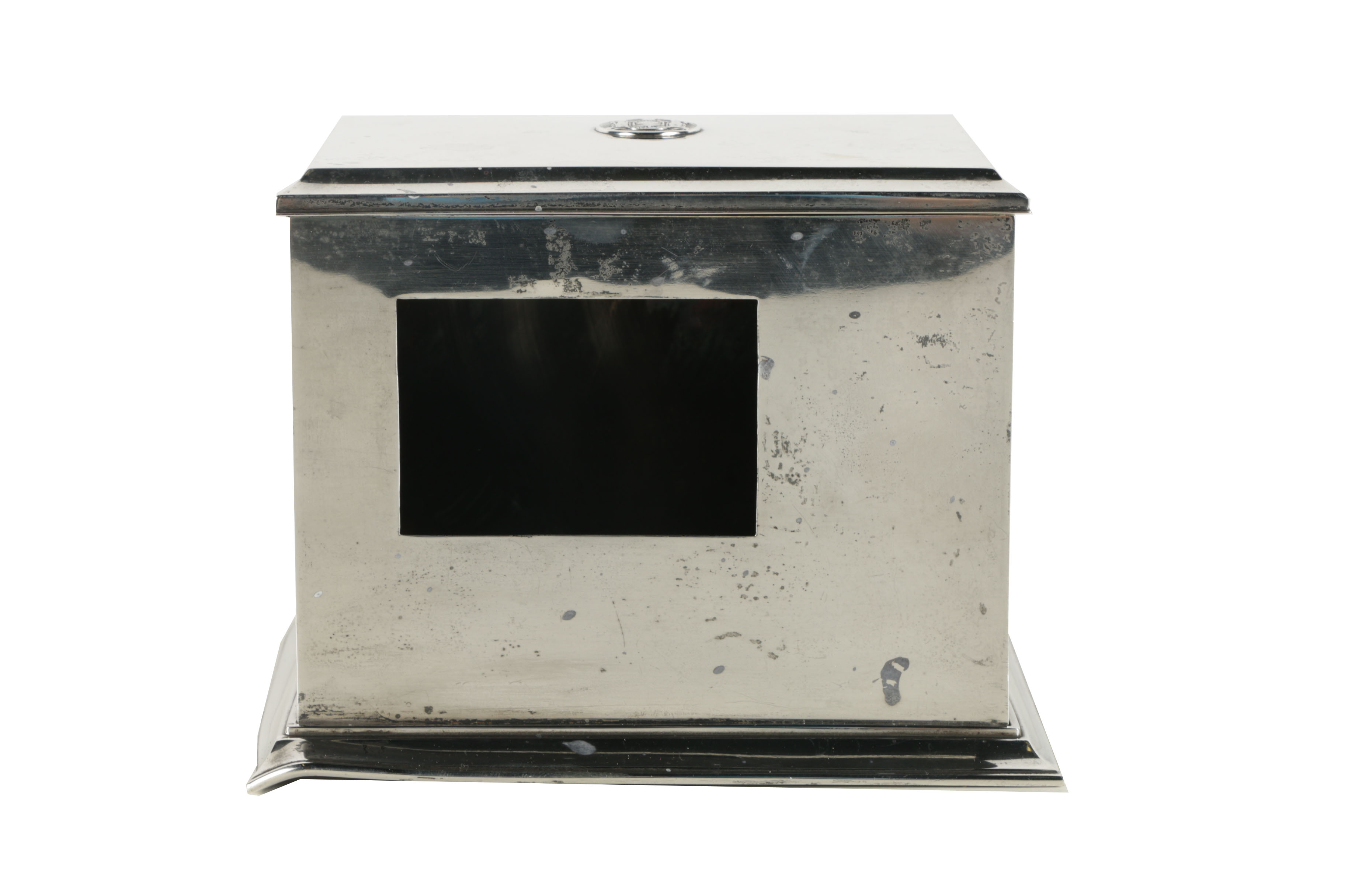 Blake-Clarke Co. Sterling Silver "Serv-a-Smok" Cigarette Box for Franklin D. Roosevelt