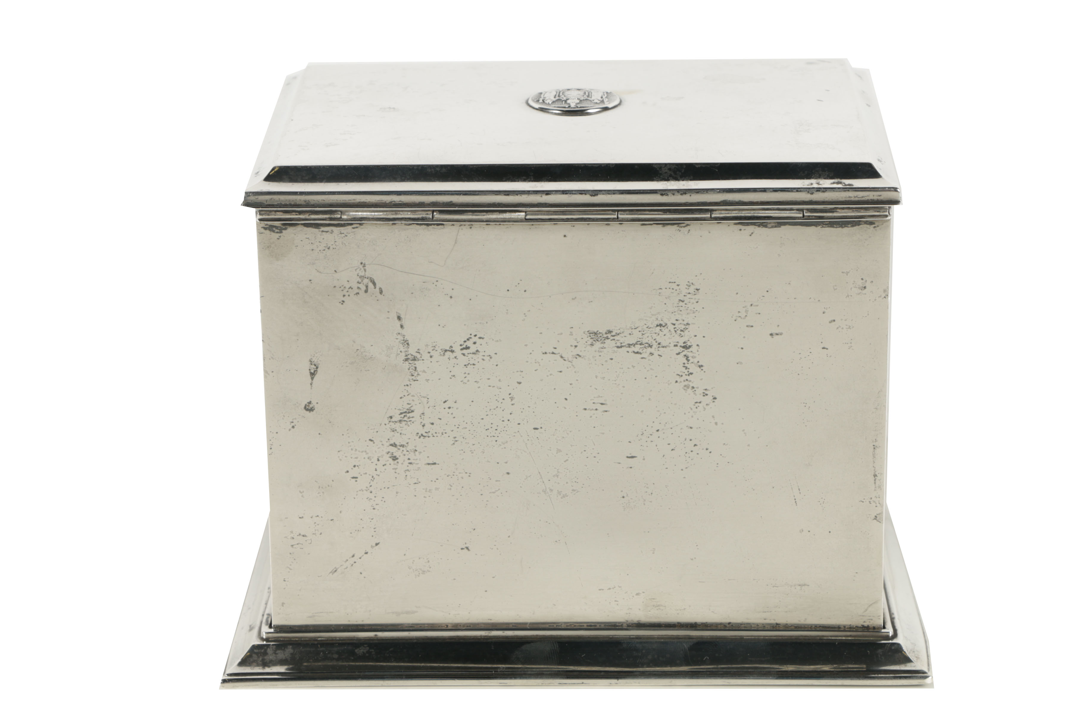Blake-Clarke Co. Sterling Silver "Serv-a-Smok" Cigarette Box for Franklin D. Roosevelt