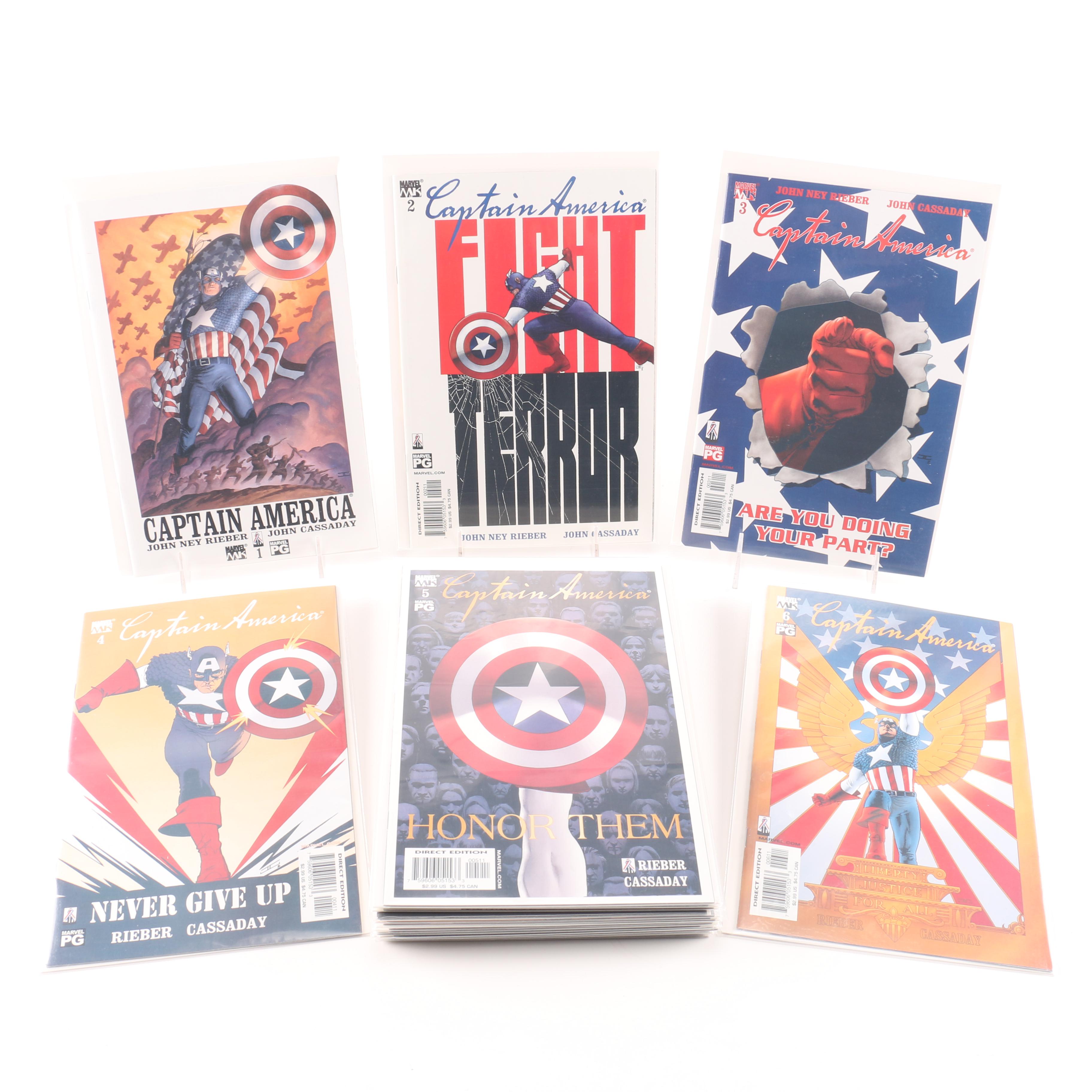 Circa 2002 Fourth Series "Captain America" Comics