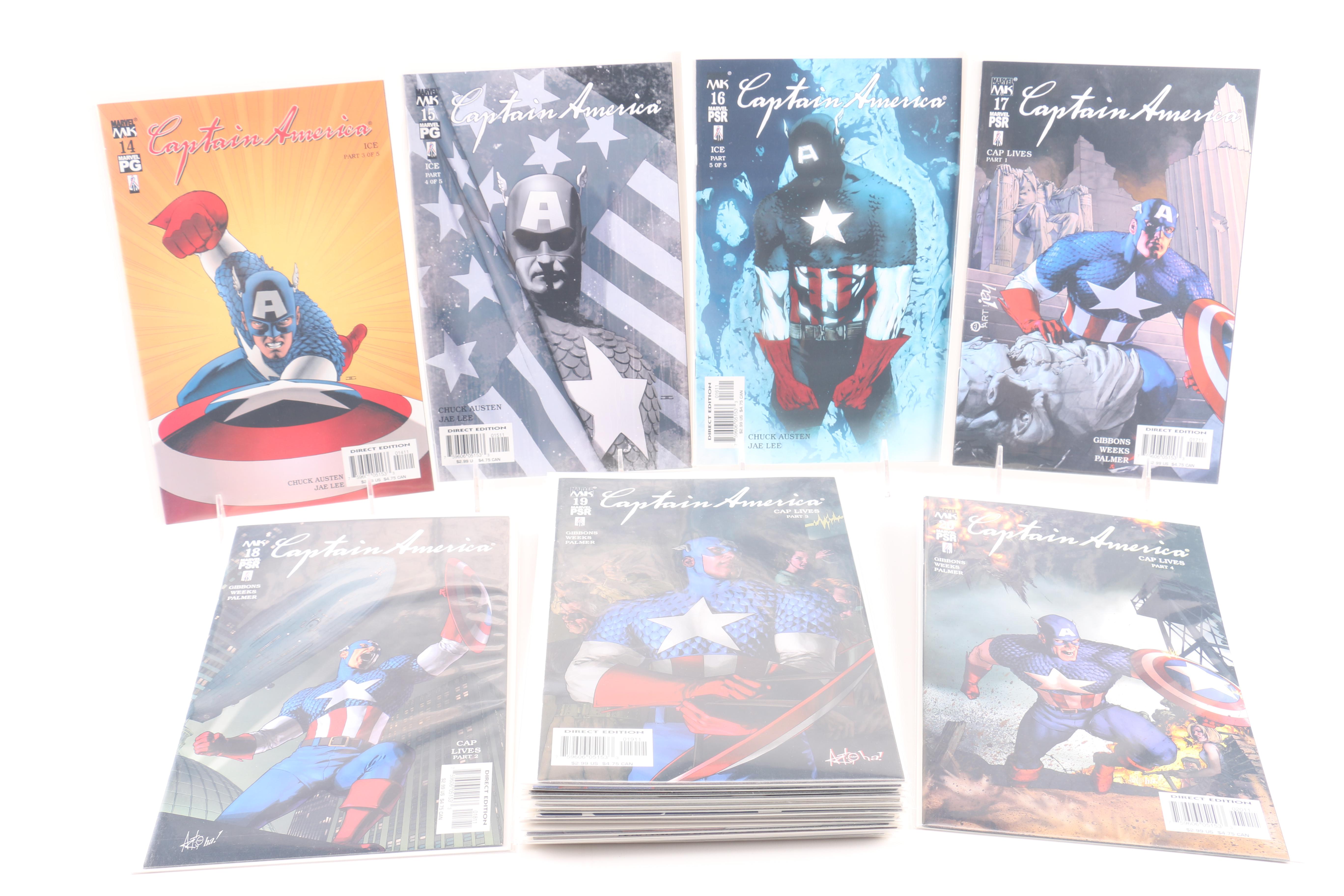 Circa 2002 Fourth Series "Captain America" Comics