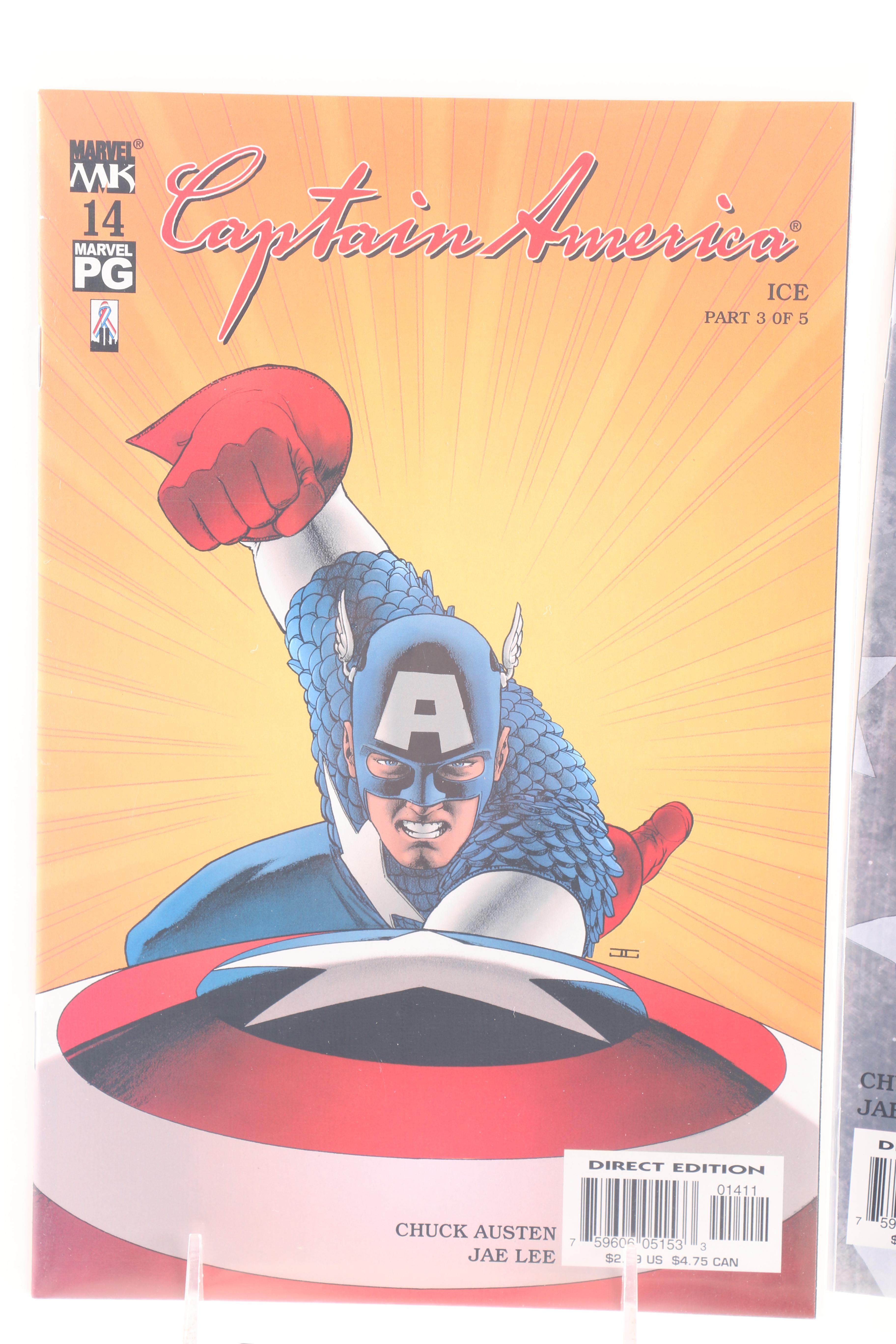 Circa 2002 Fourth Series "Captain America" Comics