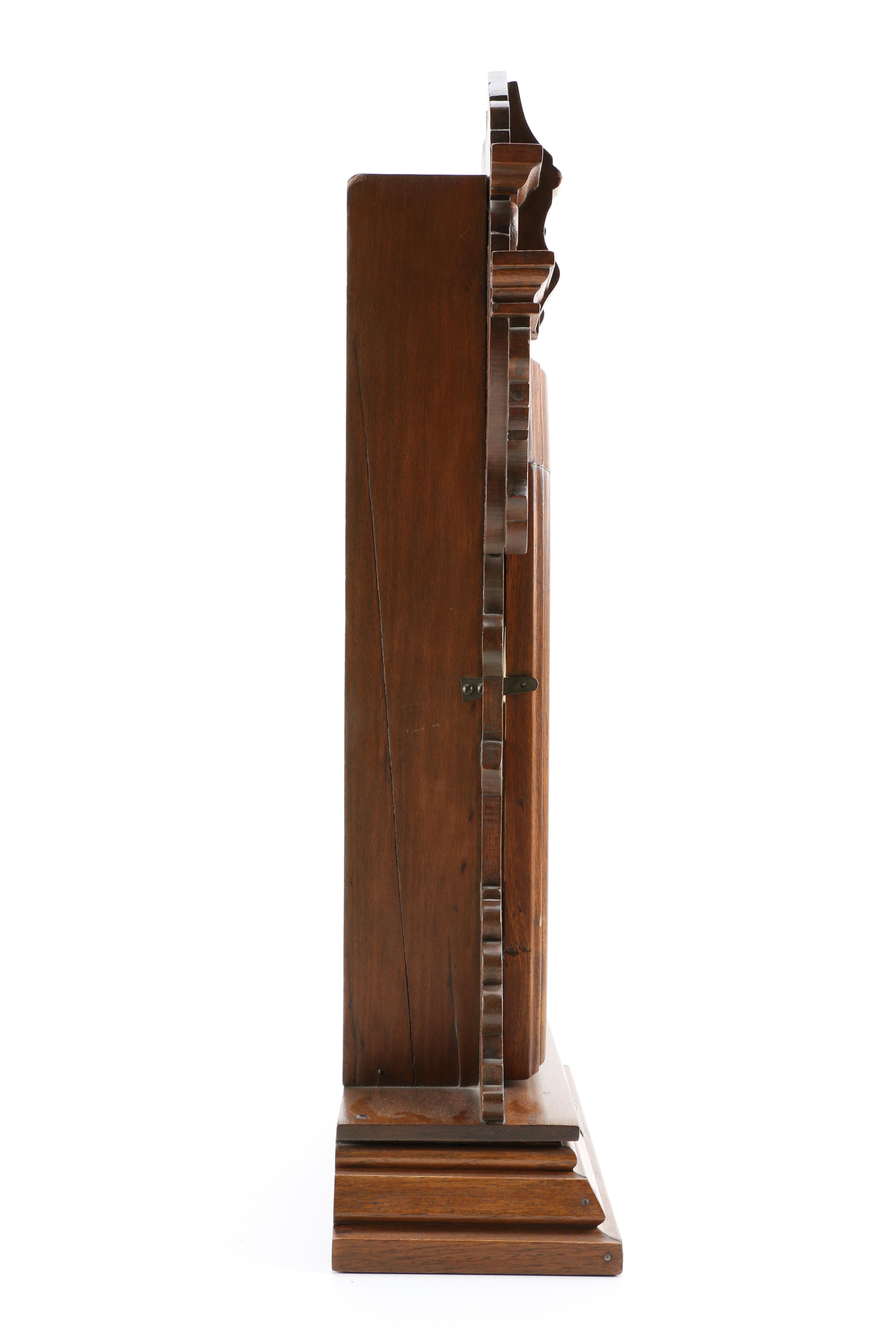Wood and Brass Pendulum Clock
