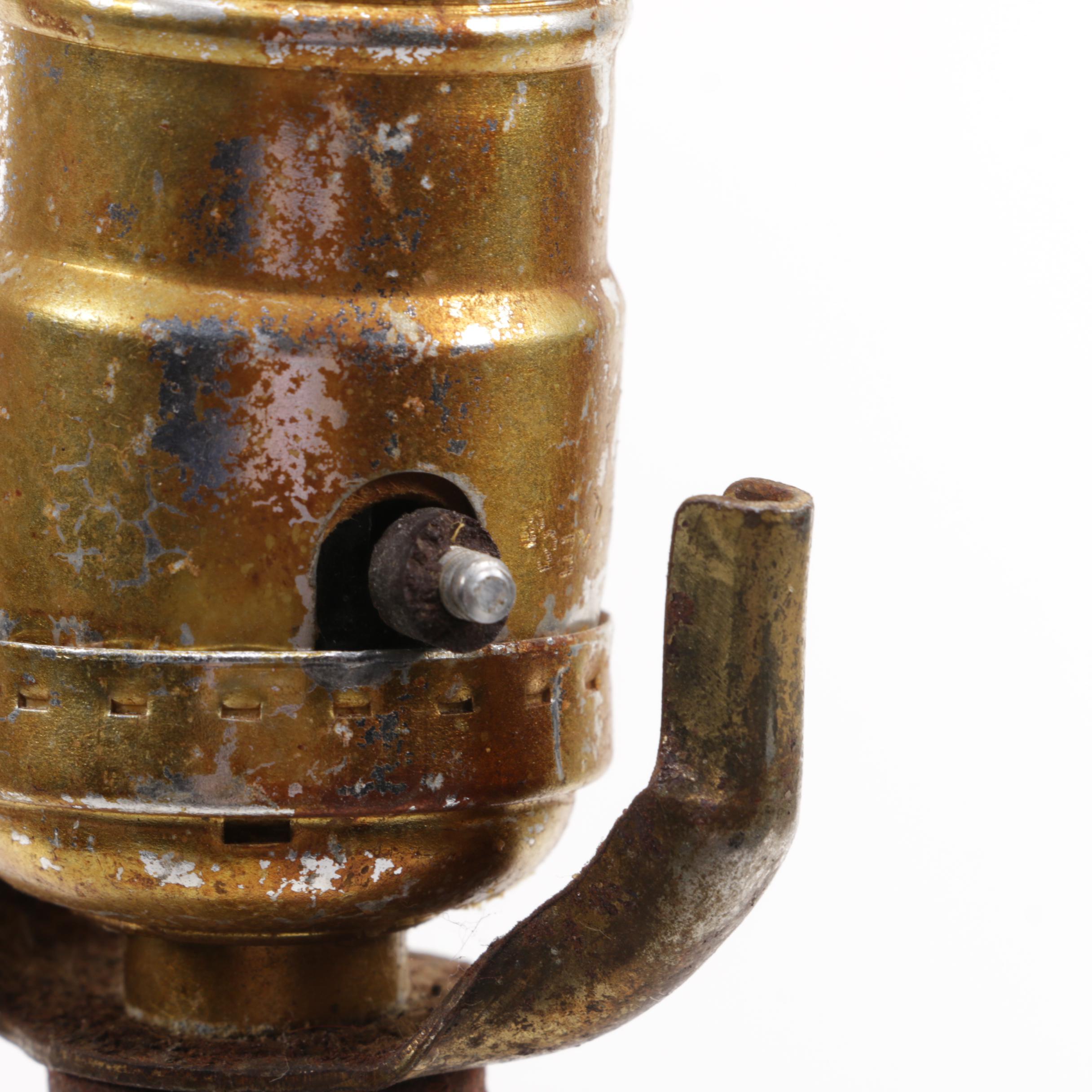 Glass and Ceramic Table Lamp