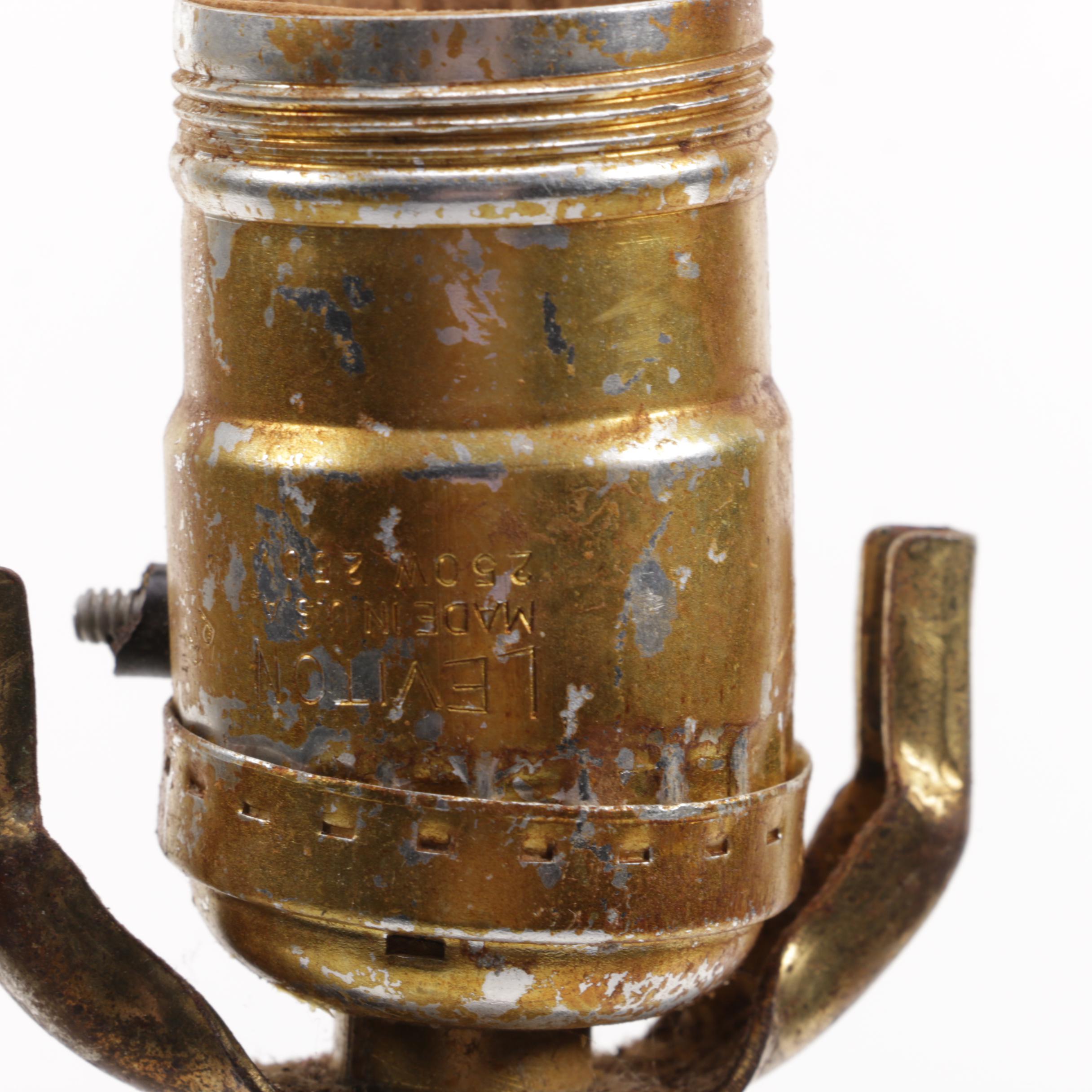 Glass and Ceramic Table Lamp