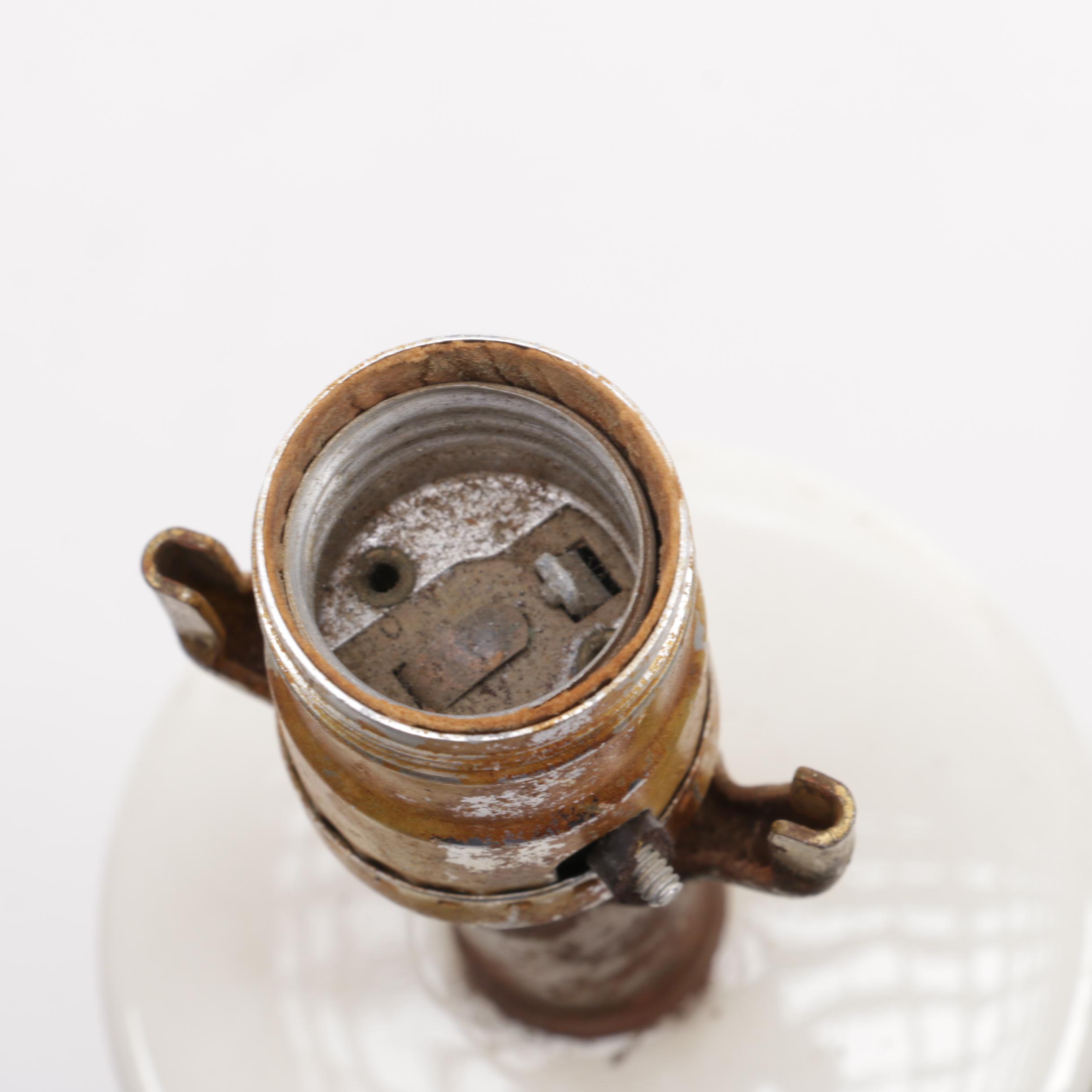 Glass and Ceramic Table Lamp