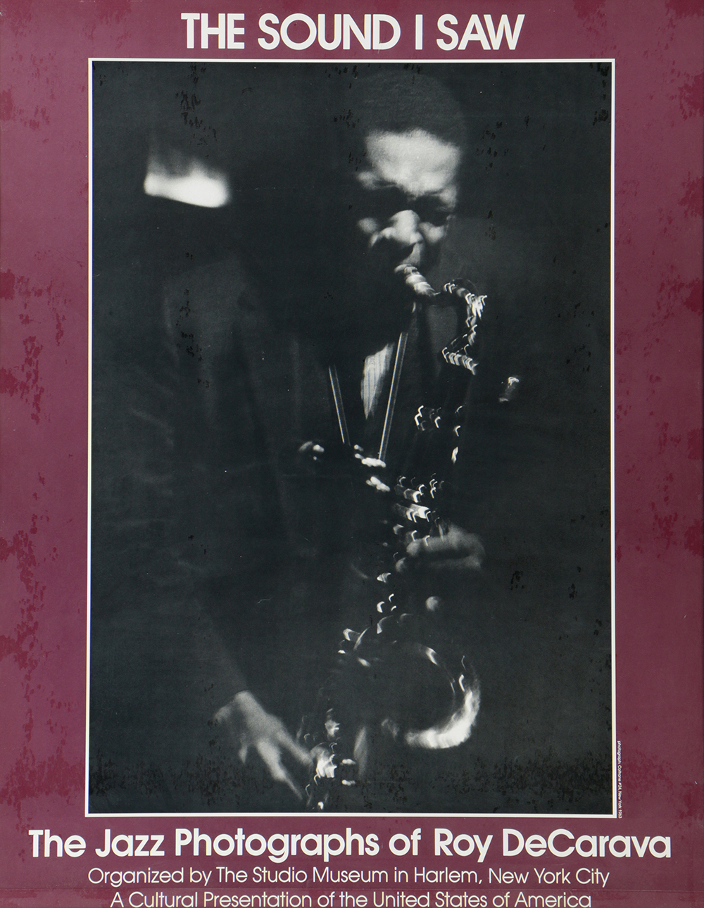 Halftone Exhibition Poster for Ray DeCarava Photographs