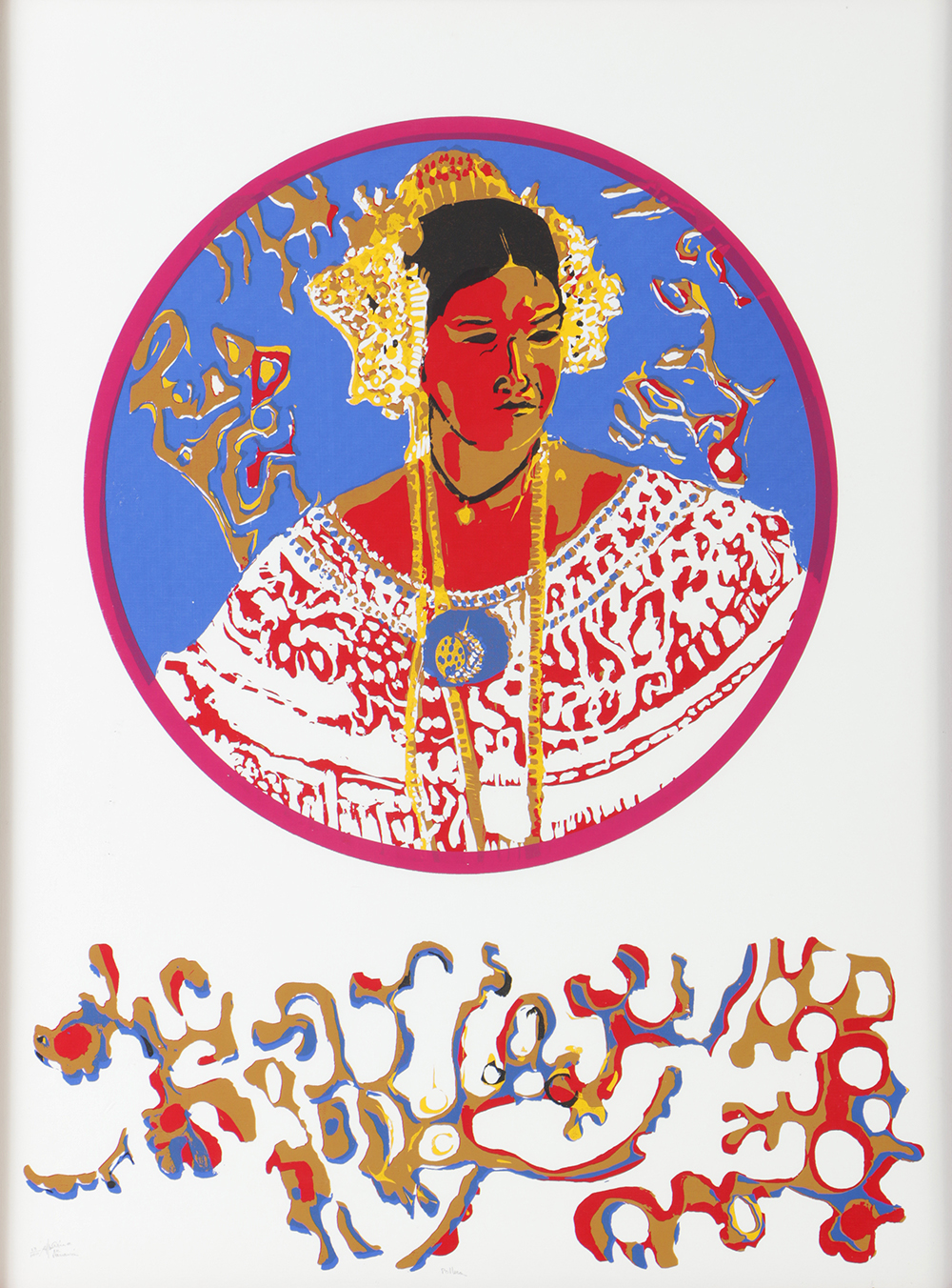 Limited Edition Serigraph on Paper "Pollera"