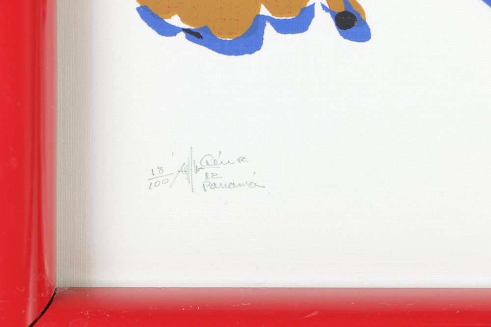 Limited Edition Serigraph on Paper "Pollera"