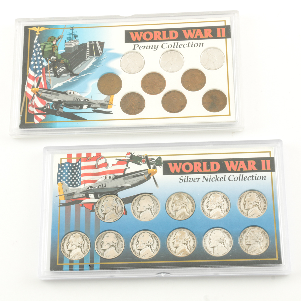 Two Sets of World War II Era U.S. Coins