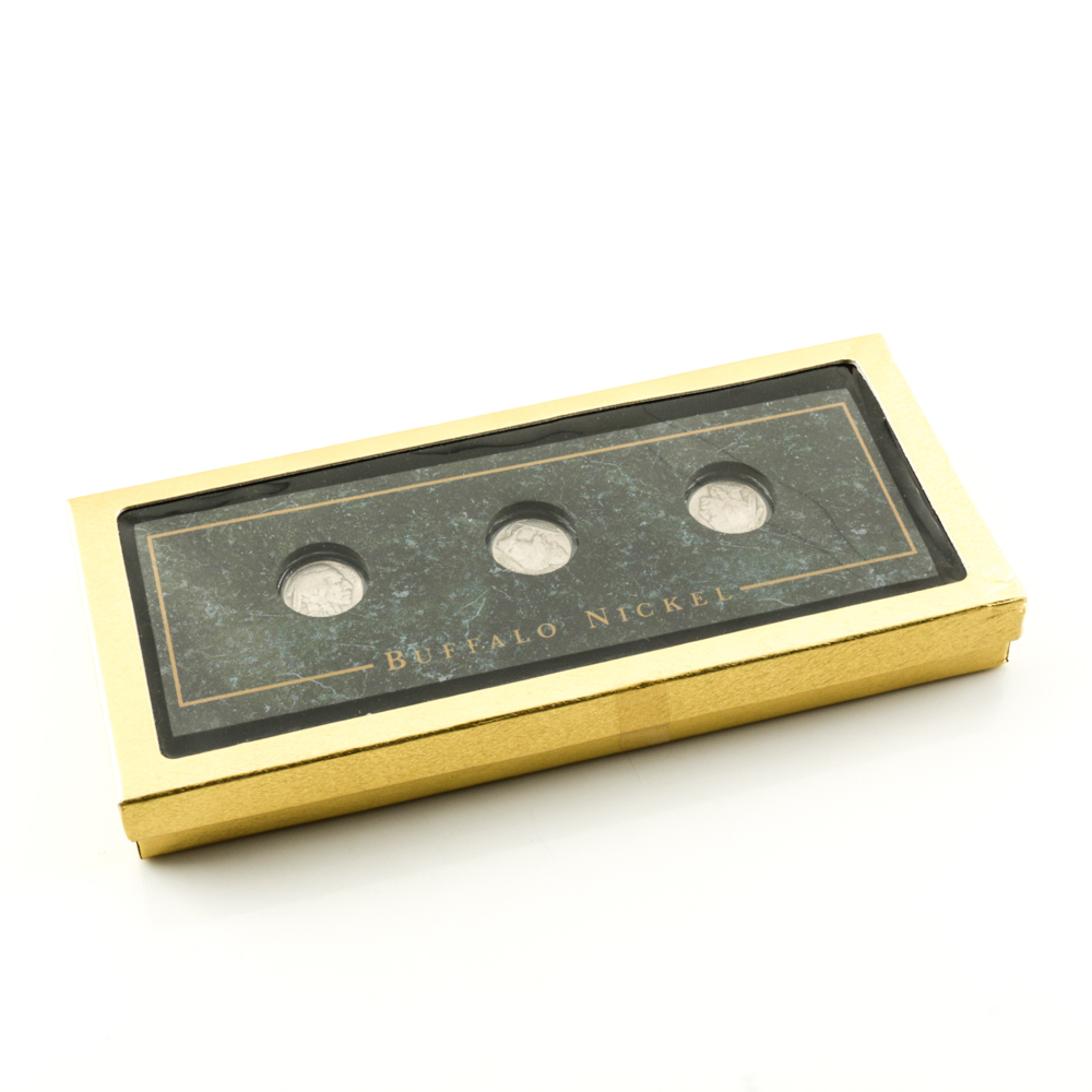 Set of Three Buffalo Nickels