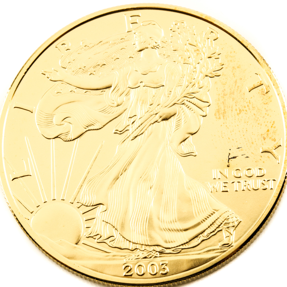 Gold-Plated 2003 Walking Liberty Silver Eagle