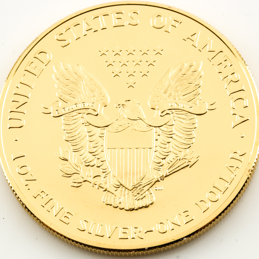 Gold-Plated 2003 Walking Liberty Silver Eagle