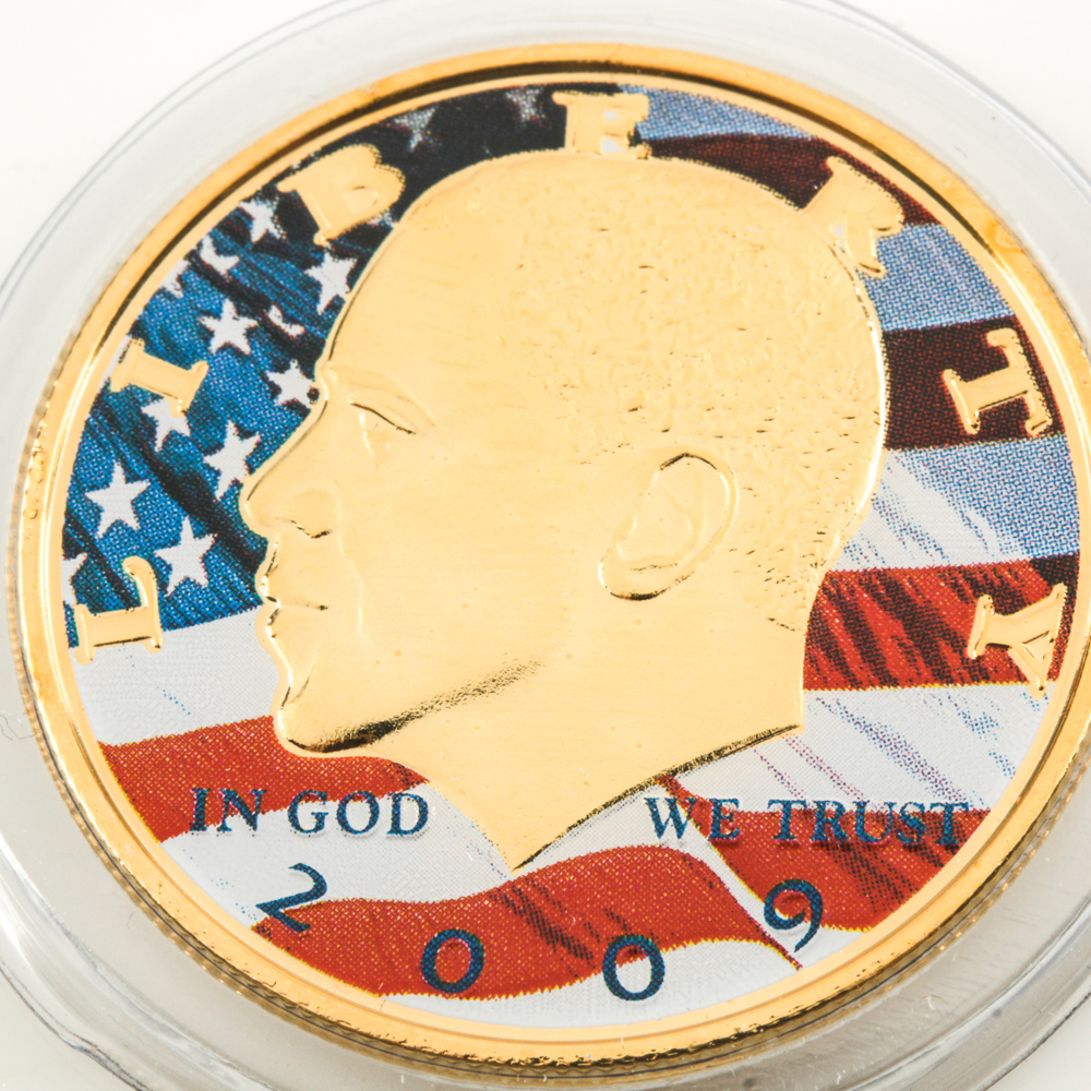 Barack Obama Commemorative Card Set and Commemorative Coin