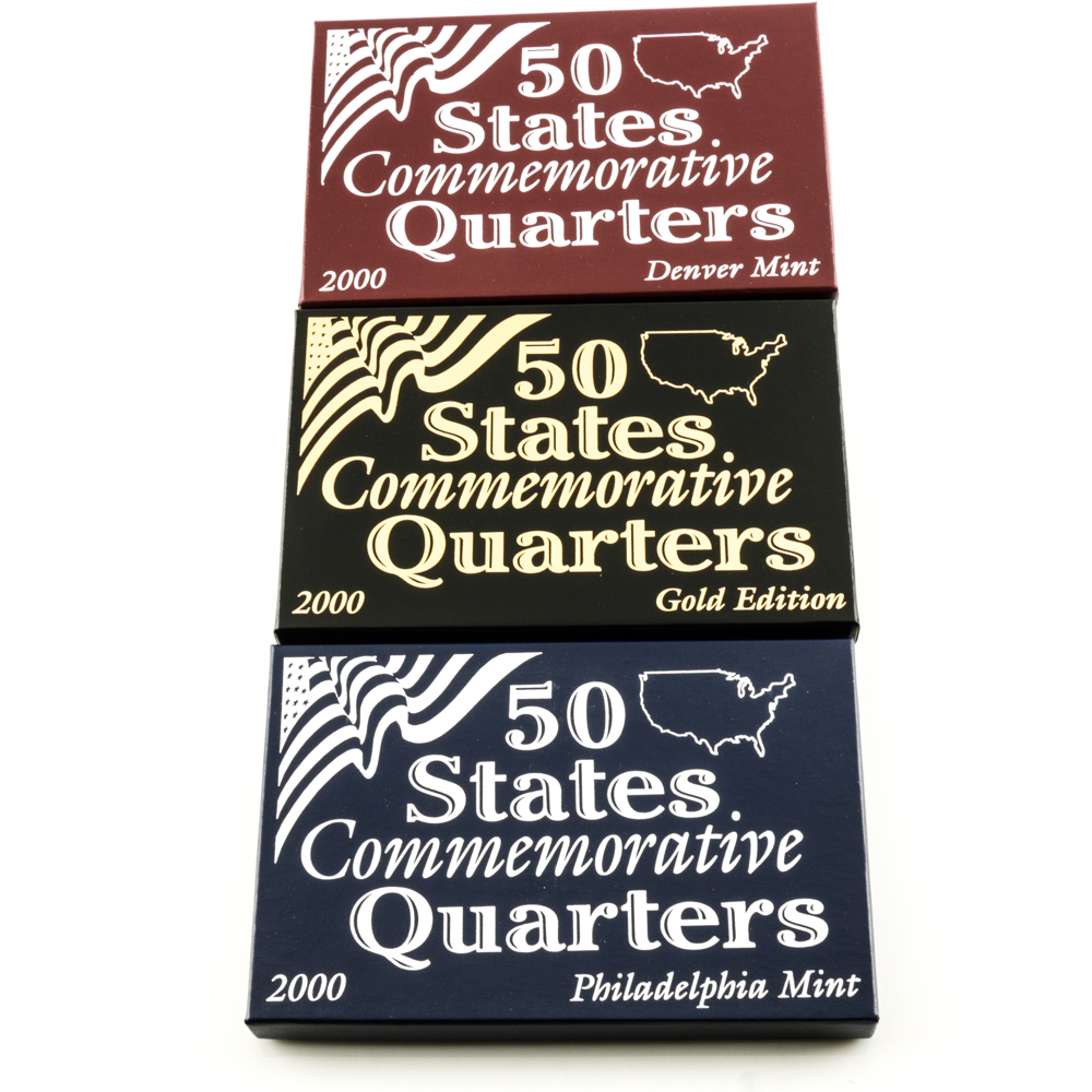 Three Sets of 2000 U.S. Statehood Quarters