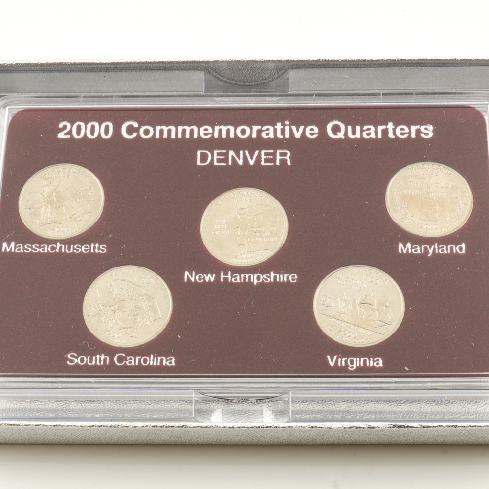 Three Sets of 2000 U.S. Statehood Quarters