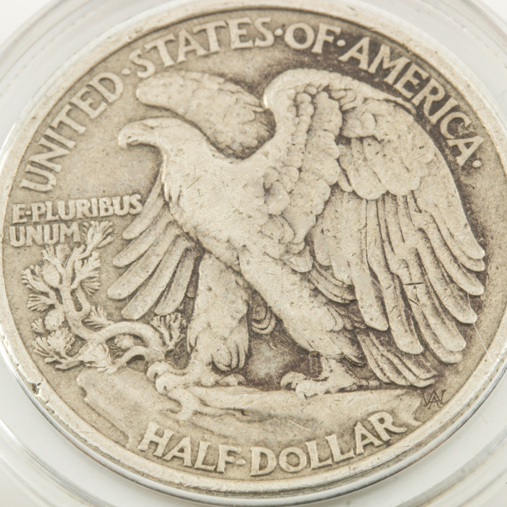 Two Walking Liberty Silver Half Dollars