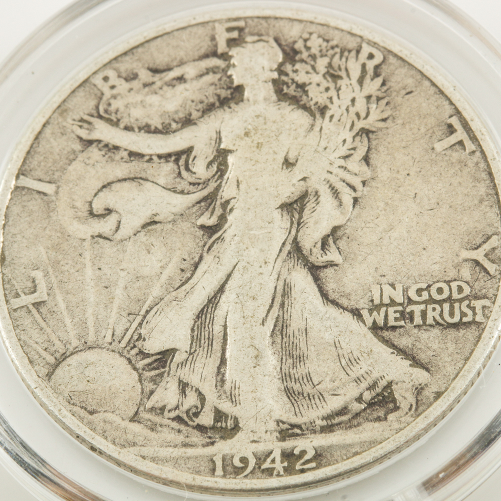 Two Walking Liberty Silver Half Dollars