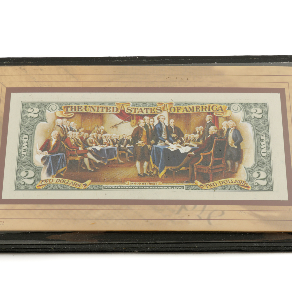 Colorized U.S. Two-Dollar Federal Reserve Note