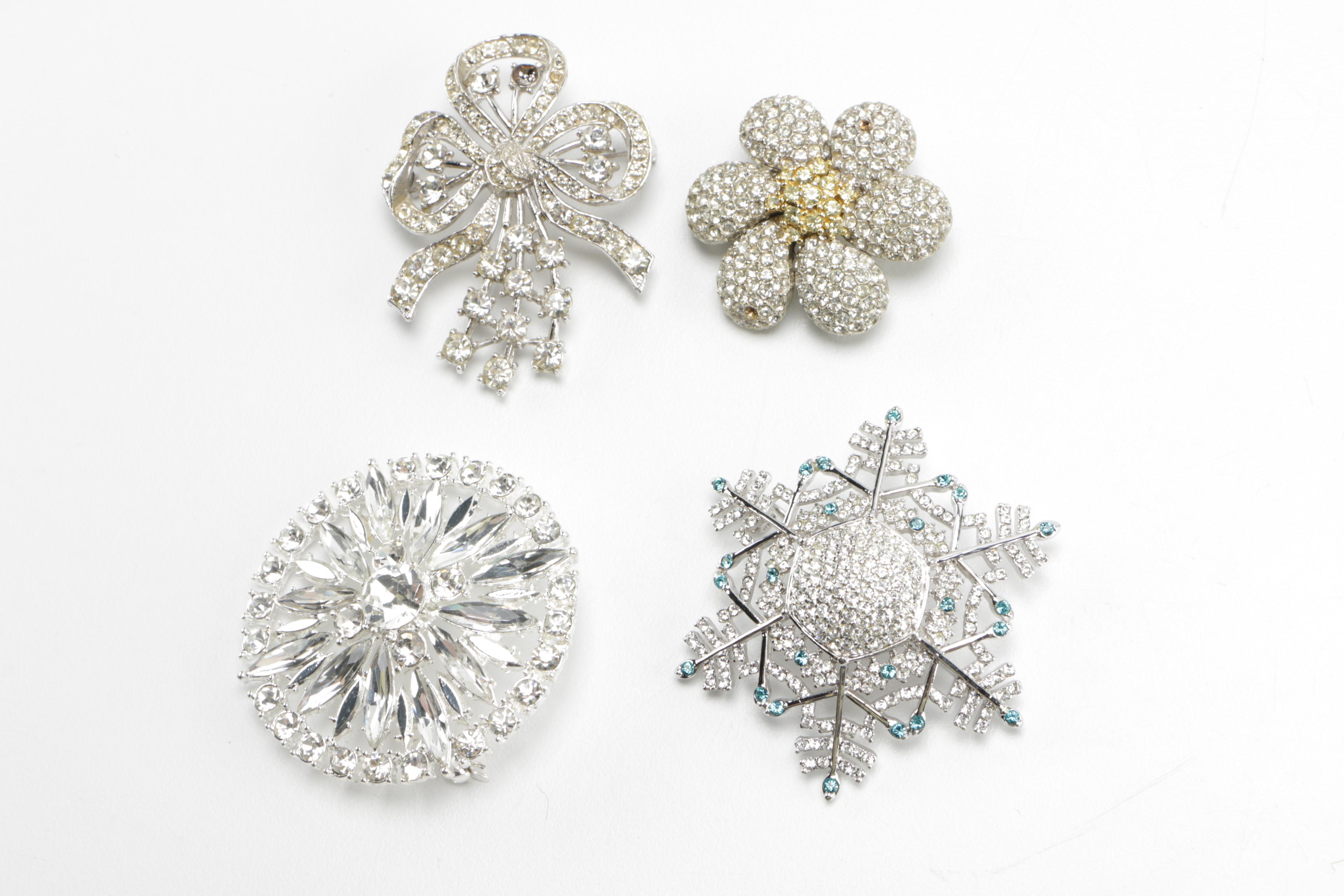 Costume Earrings and Brooches Including Anne Klein