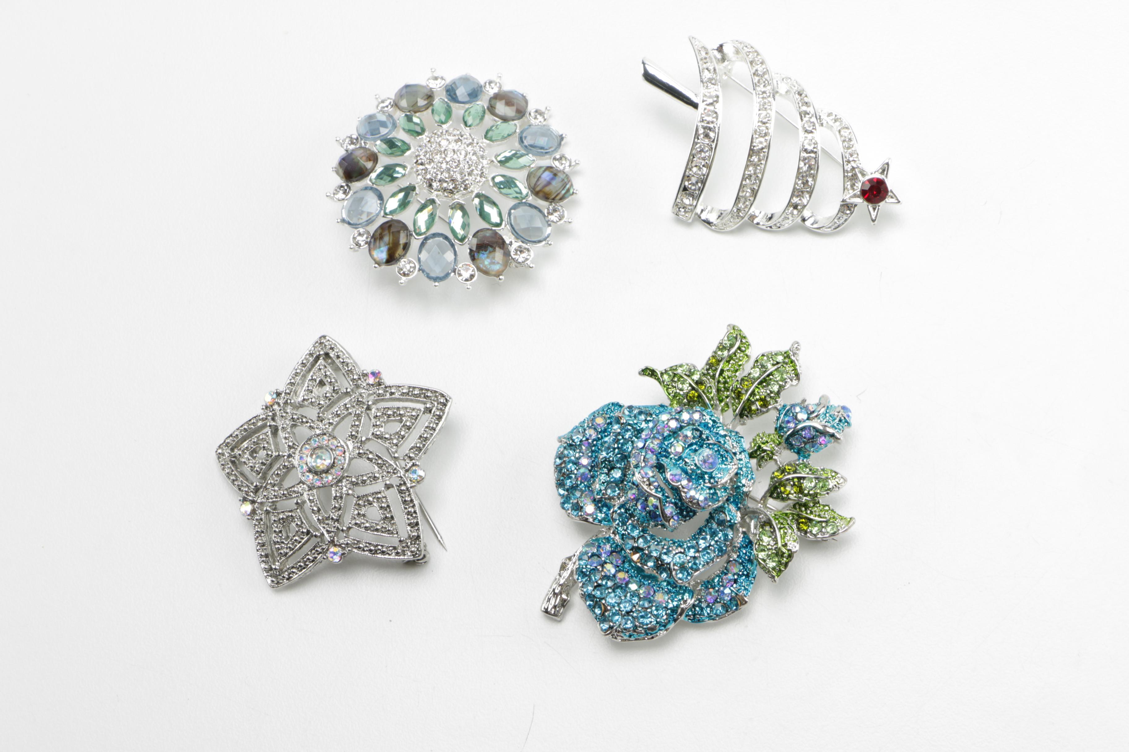 Costume Earrings and Brooches Including Anne Klein