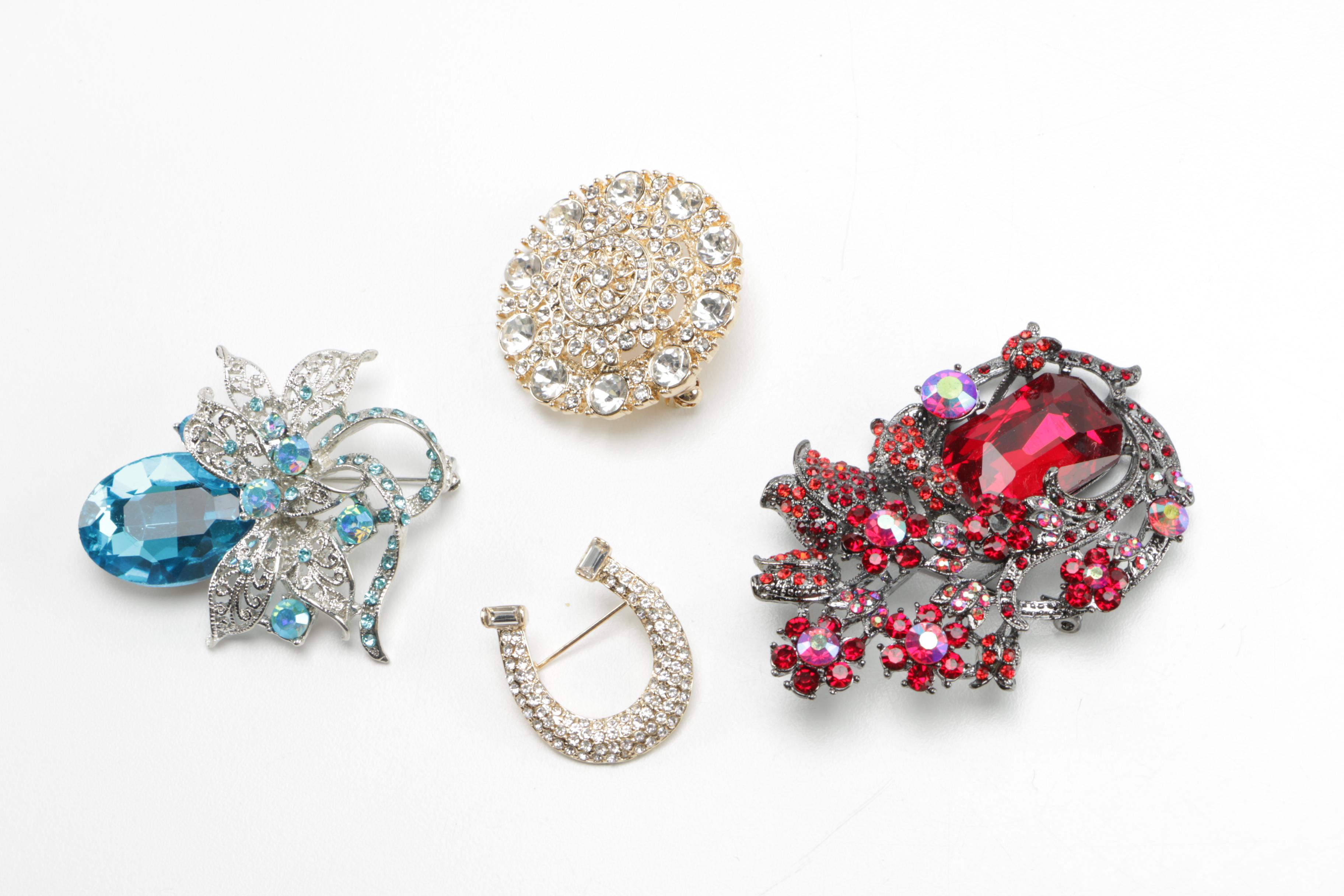 Costume Earrings and Brooches Including Anne Klein