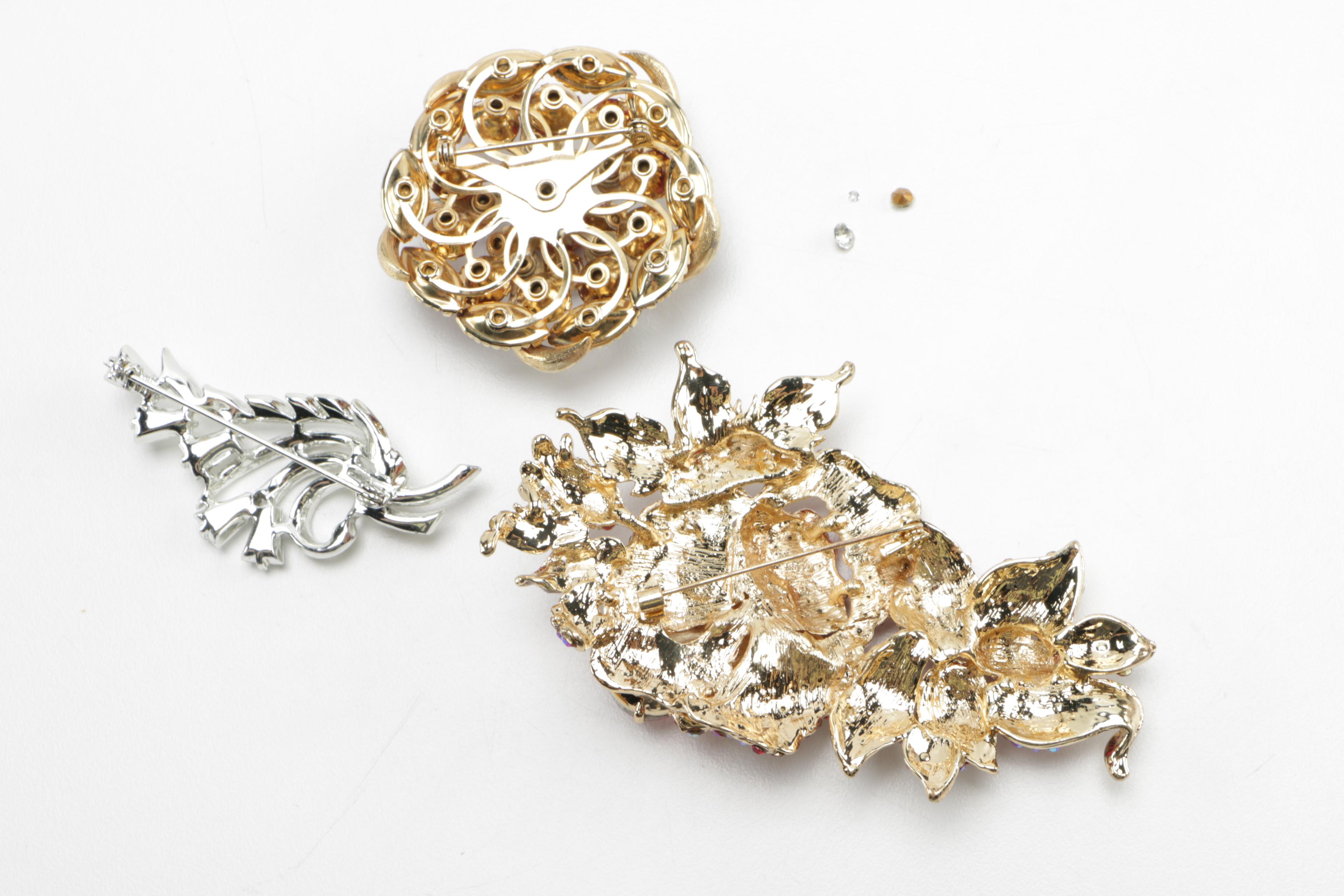 Costume Earrings and Brooches Including Anne Klein
