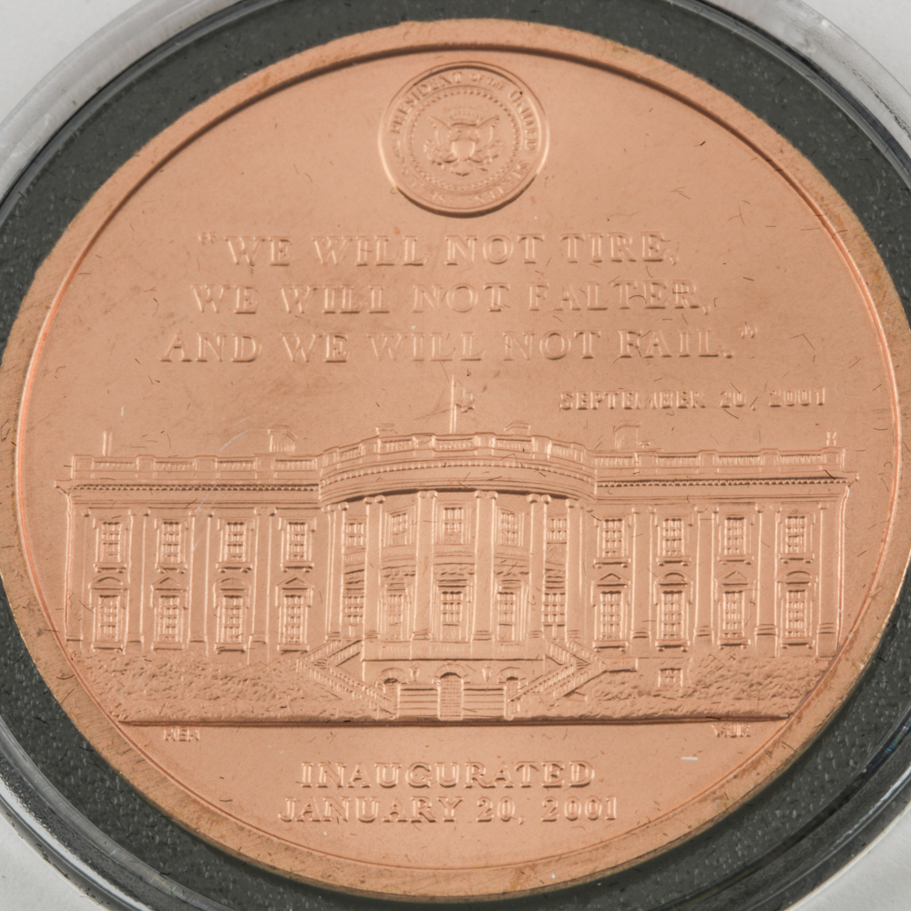 George W. Bush 2005 Inauguration Commemorative Cover and Commemorative Medal