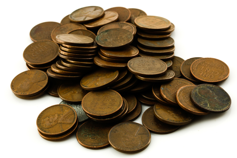Seventy-Six Lincoln Wheat Cents