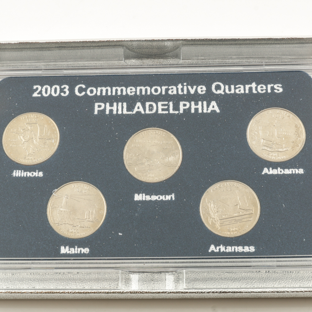 Three Sets of 2003 U.S. Statehood Quarters