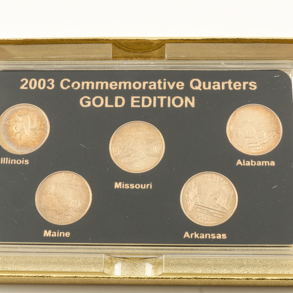 Three Sets of 2003 U.S. Statehood Quarters