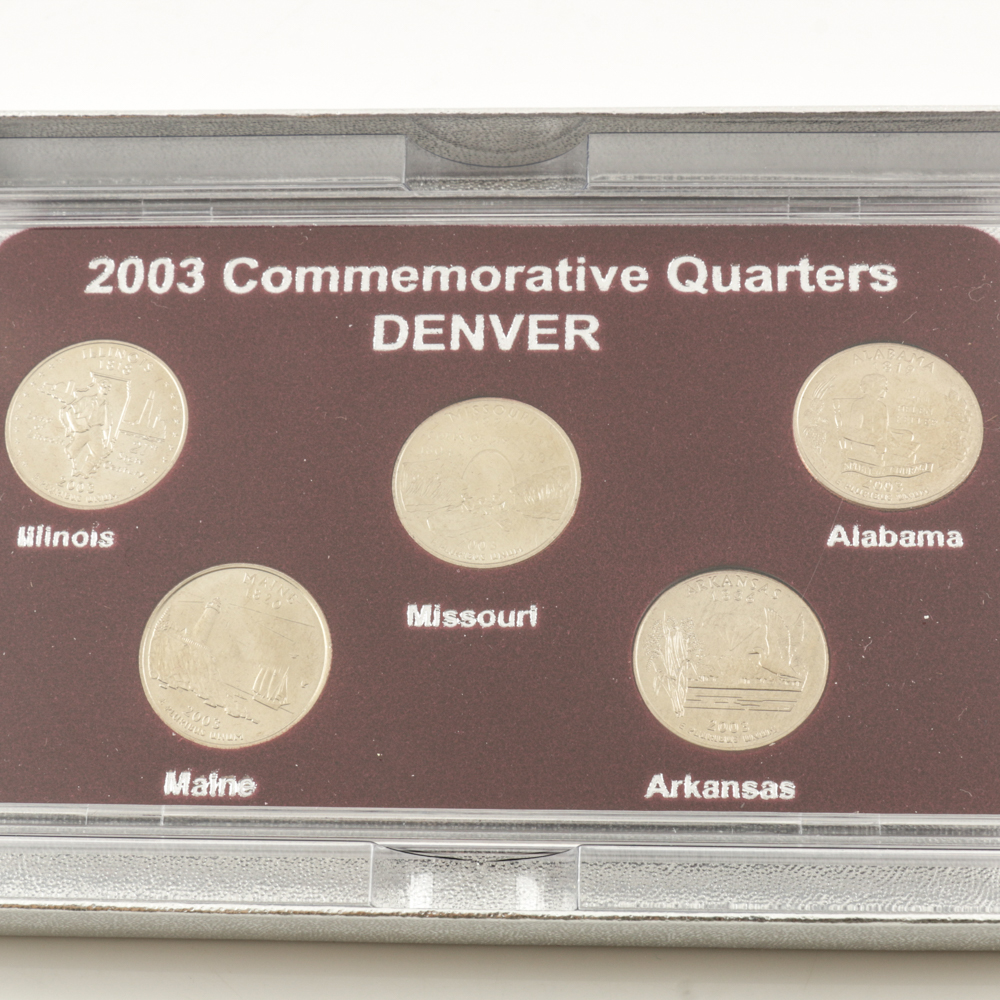 Three Sets of 2003 U.S. Statehood Quarters