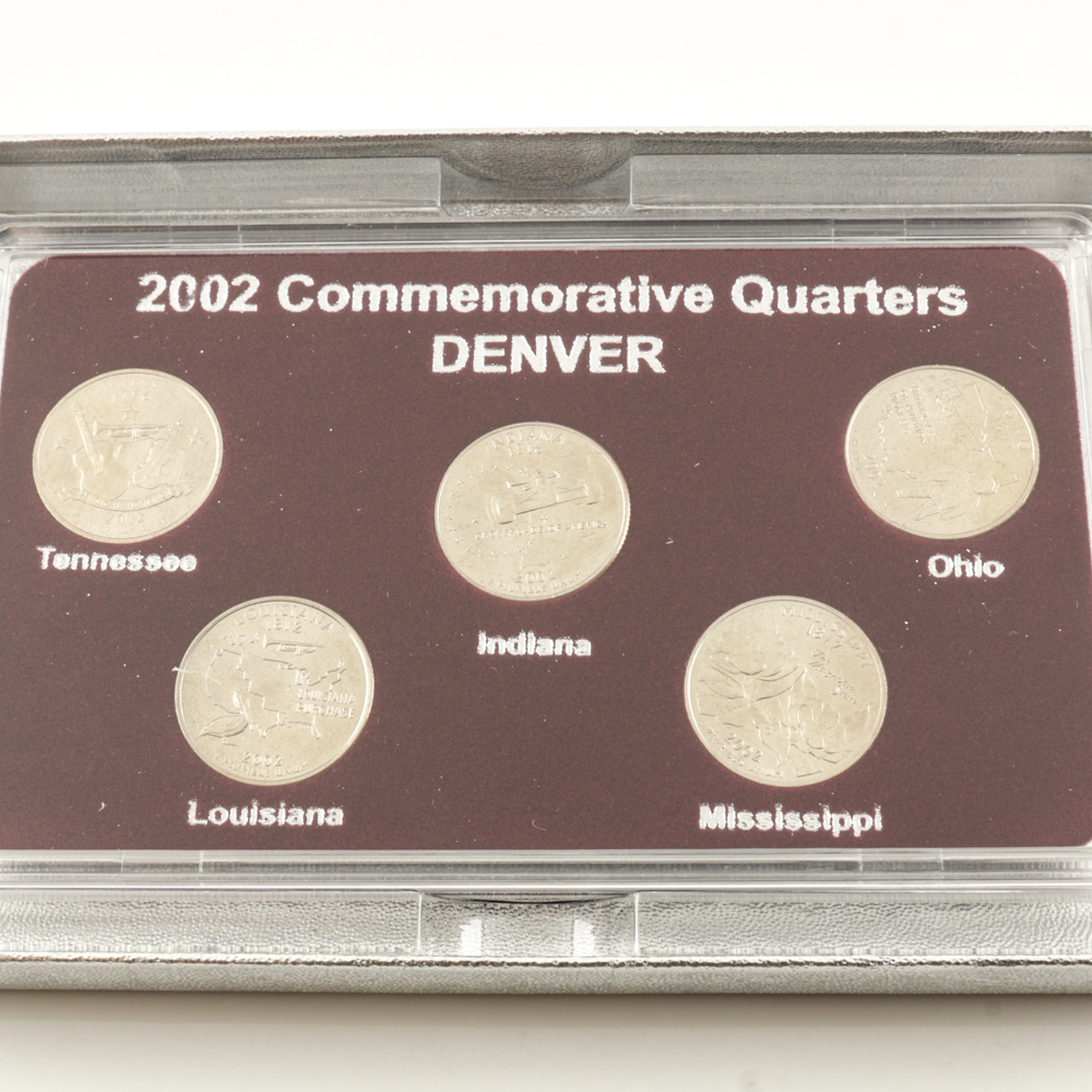 Three Sets of 2002 U.S. Statehood Quarters