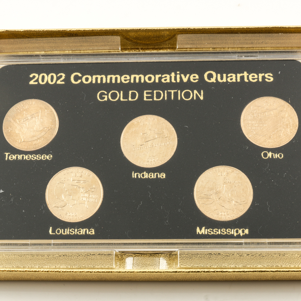 Three Sets of 2002 U.S. Statehood Quarters