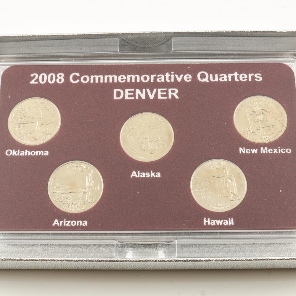 Three Sets of 2008 U.S. Statehood Quarters