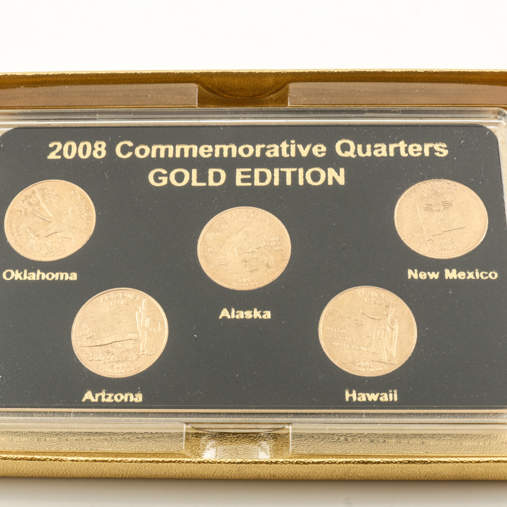 Three Sets of 2008 U.S. Statehood Quarters