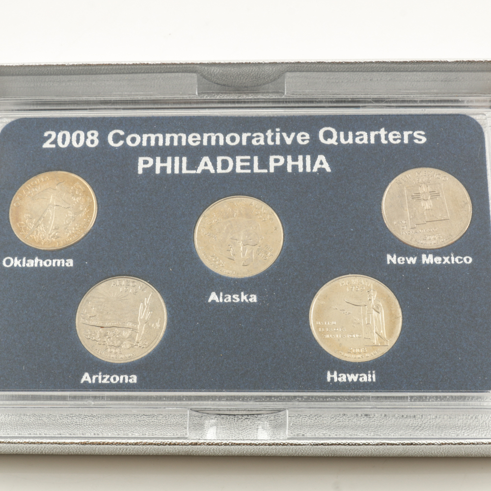 Three Sets of 2008 U.S. Statehood Quarters