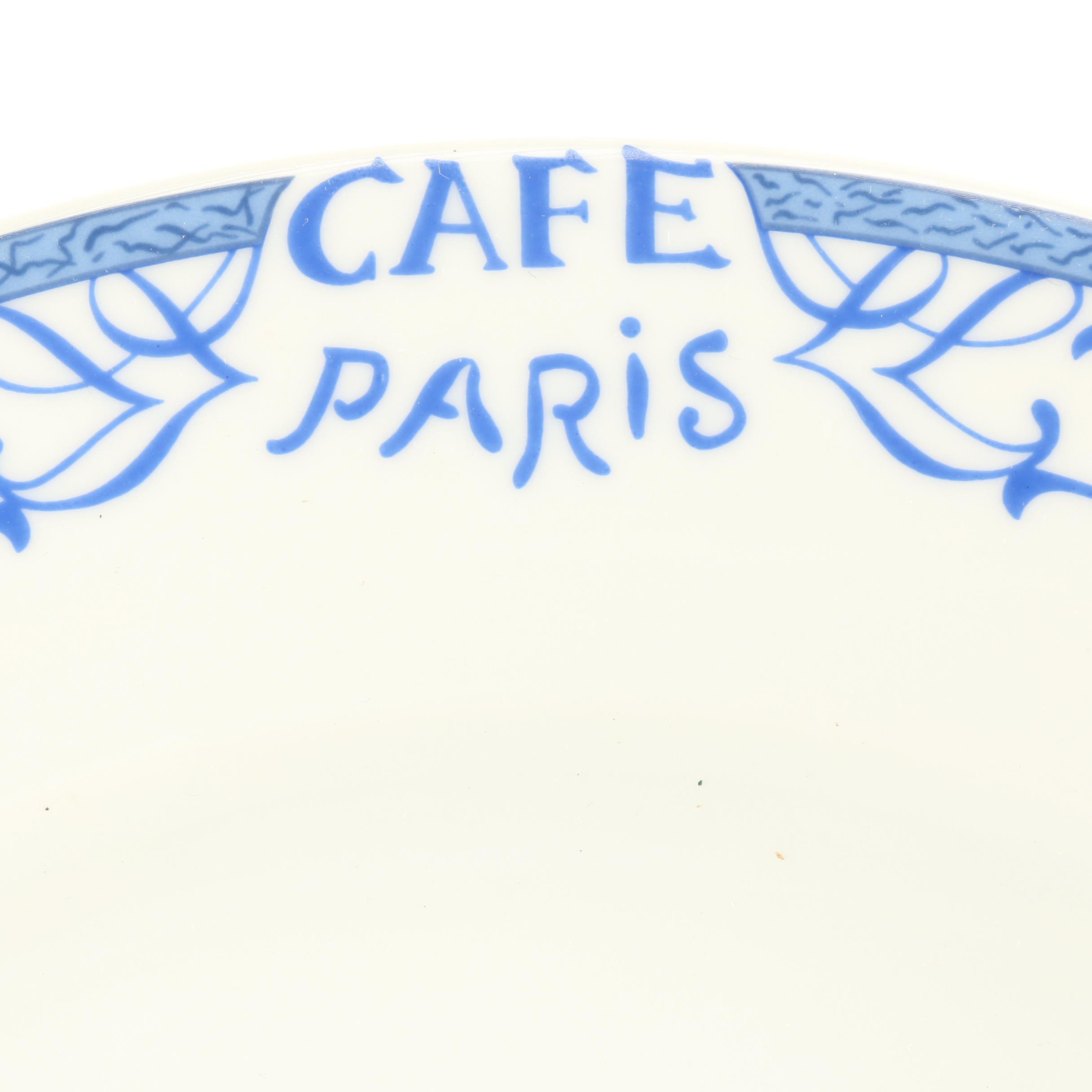Les Residences des Bernadaud Paris "Cafe Paris" Tableware