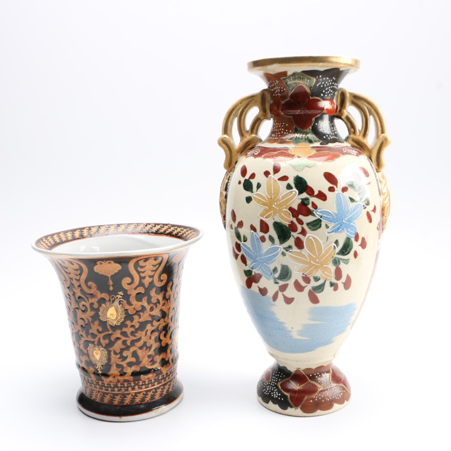 Two Asian Inspired Vases