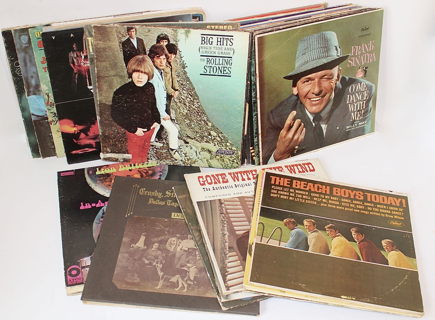 50 Classic Rock LP Covers; Rolling Stones, Van Halen, and More