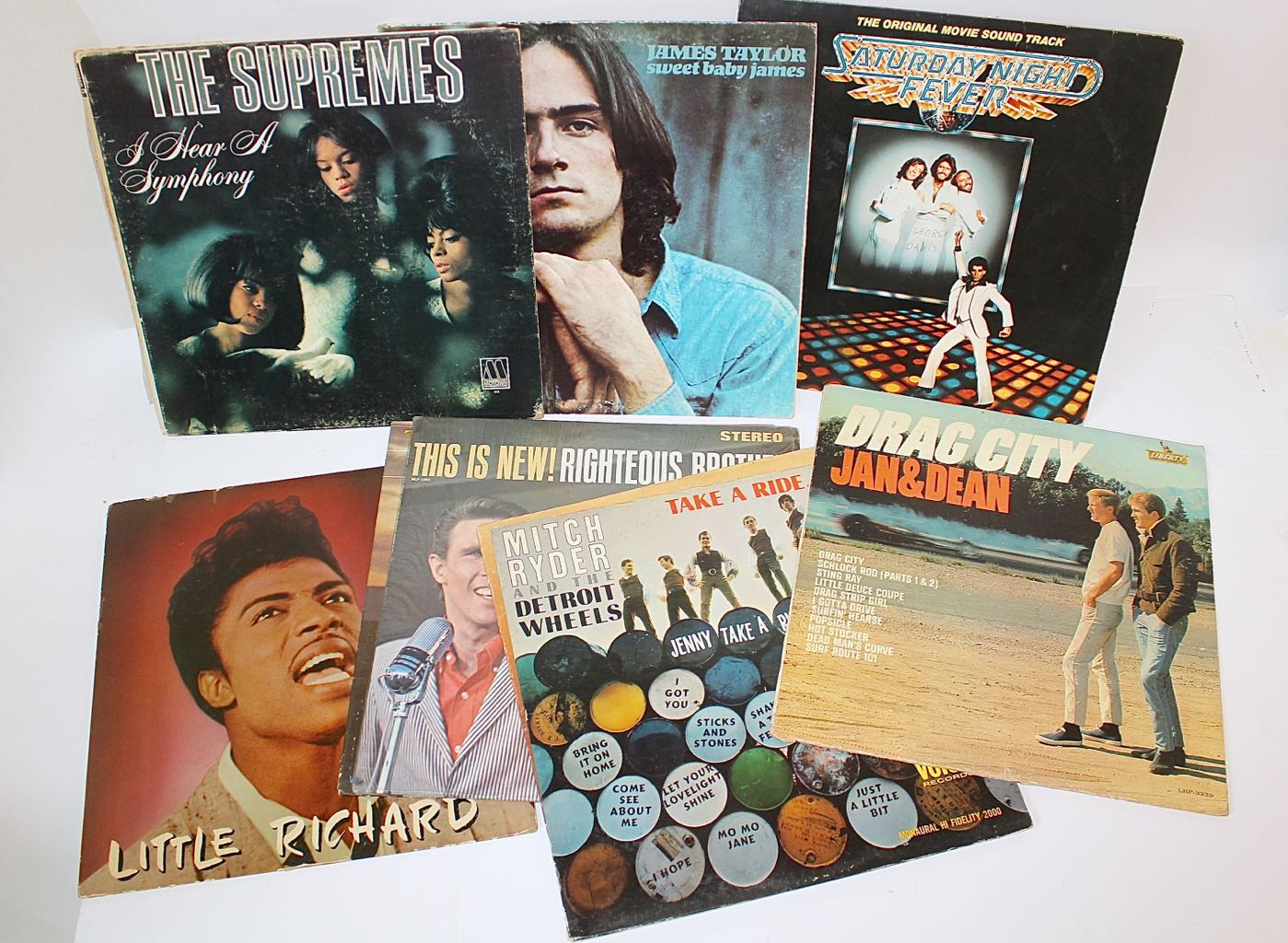 50 Classic Rock LP Covers; Rolling Stones, Van Halen, and More