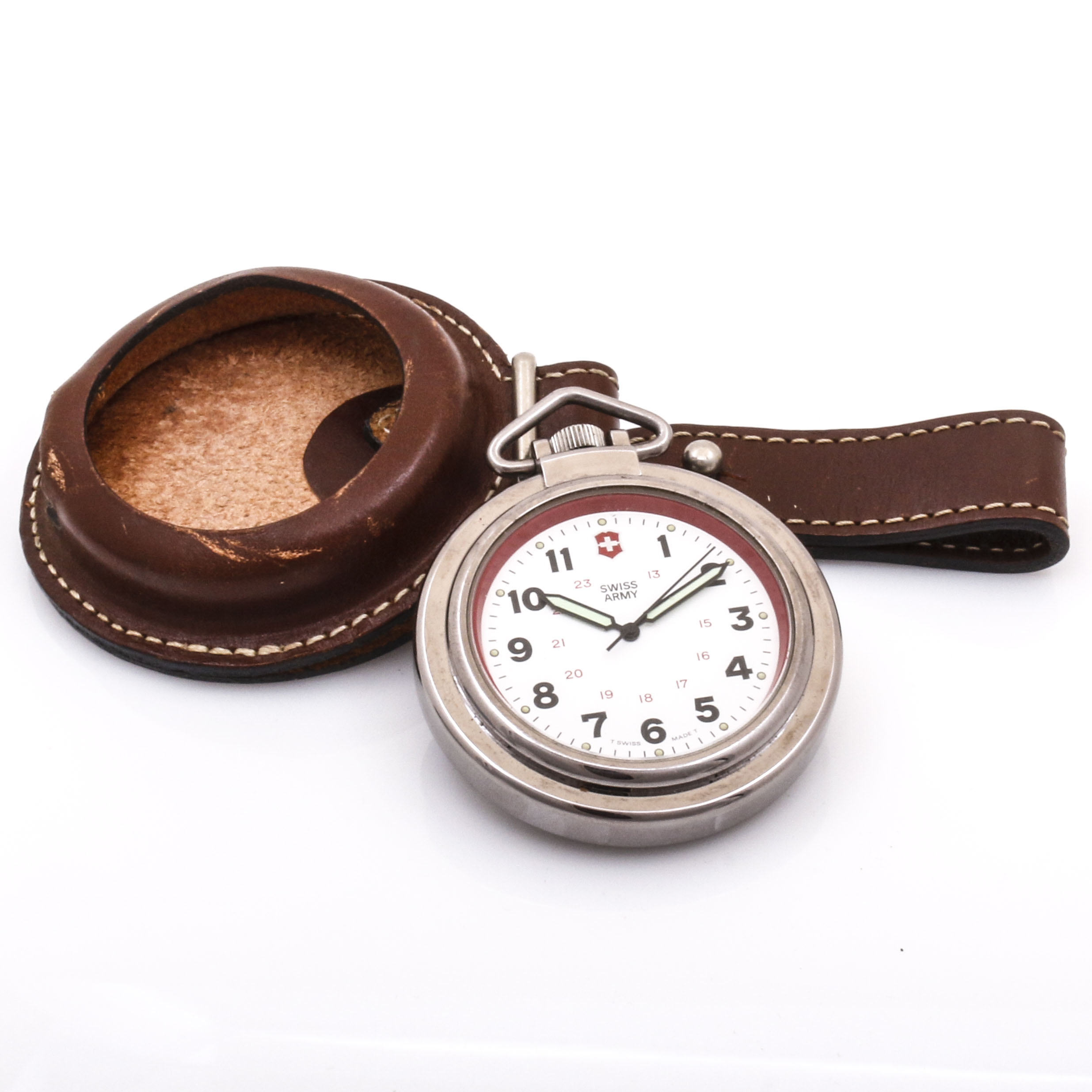 Swiss Army Pocket Watch and Ingersol Pin Watch