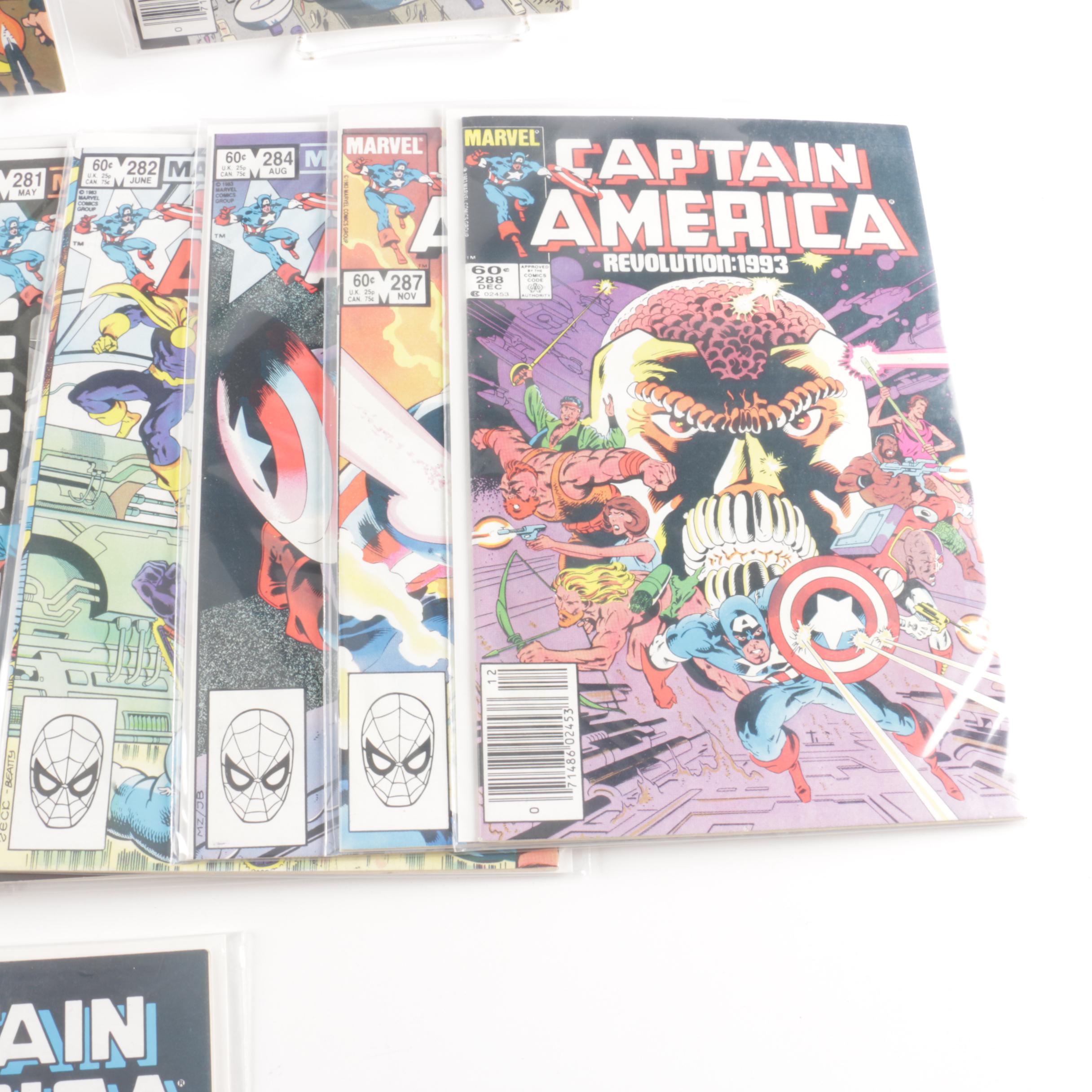 Bronze and Modern Age Marvel Comics First Series "Captain America" Comic Books